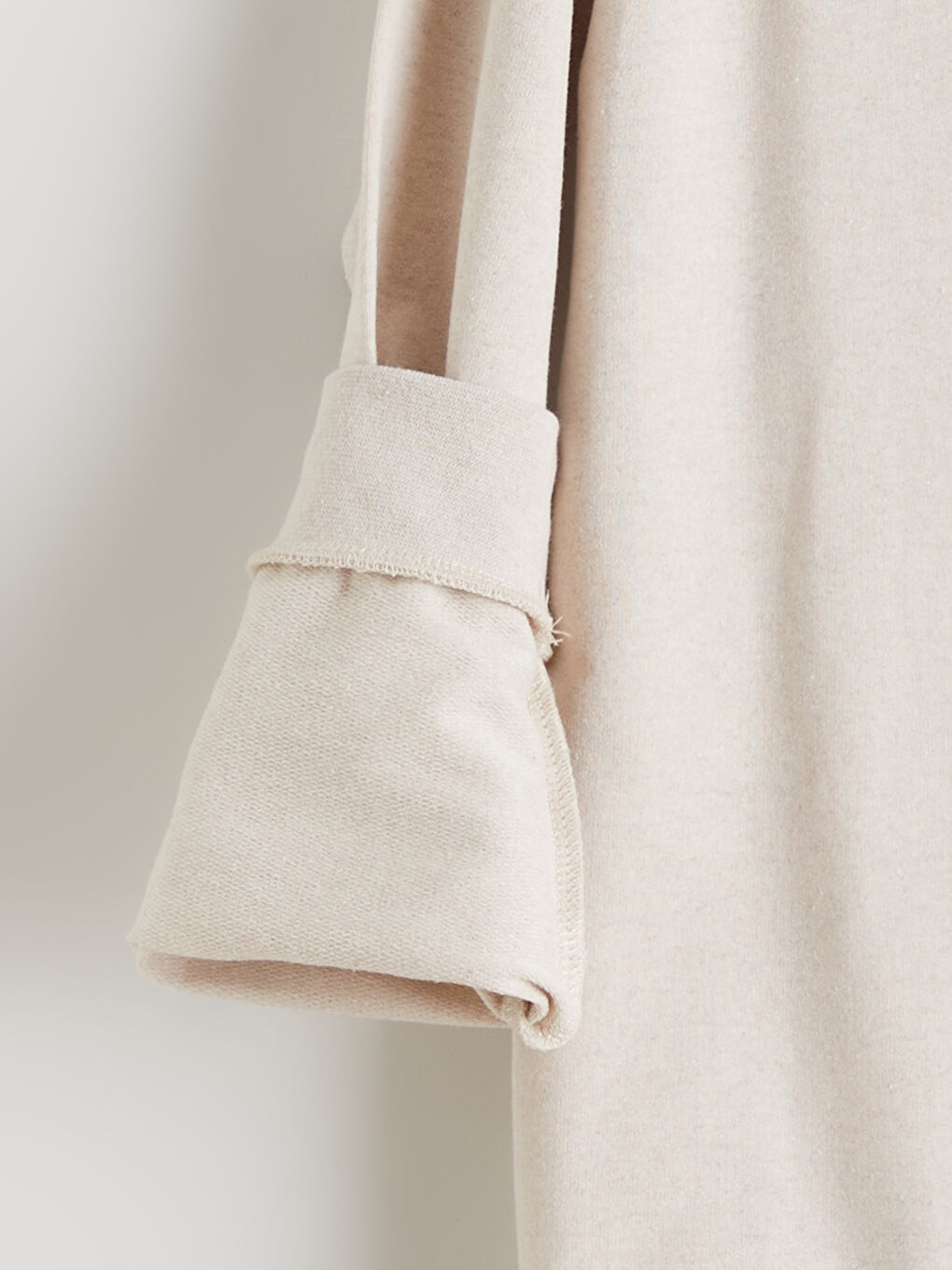 Bej Bisiklet Yaka Erkek Çocuk Sweatshirt-3