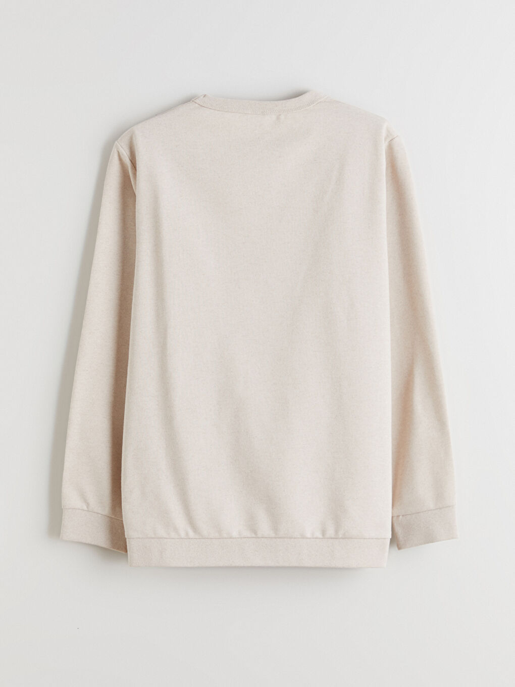 Bej Bisiklet Yaka Erkek Çocuk Sweatshirt-4