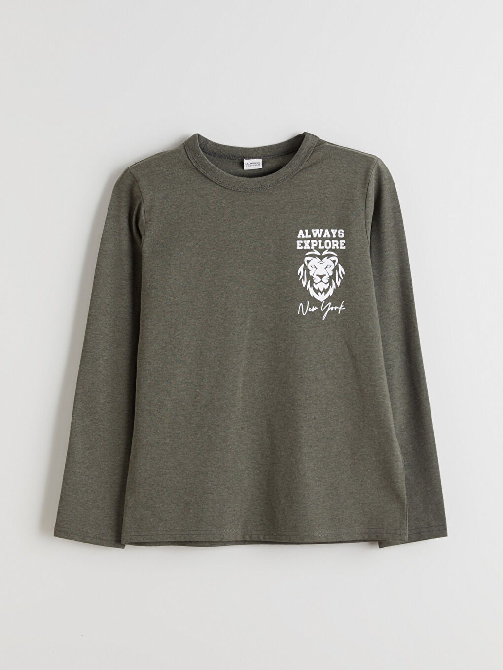 Yeşil Bisiklet Yaka Erkek Çocuk Tişört-2