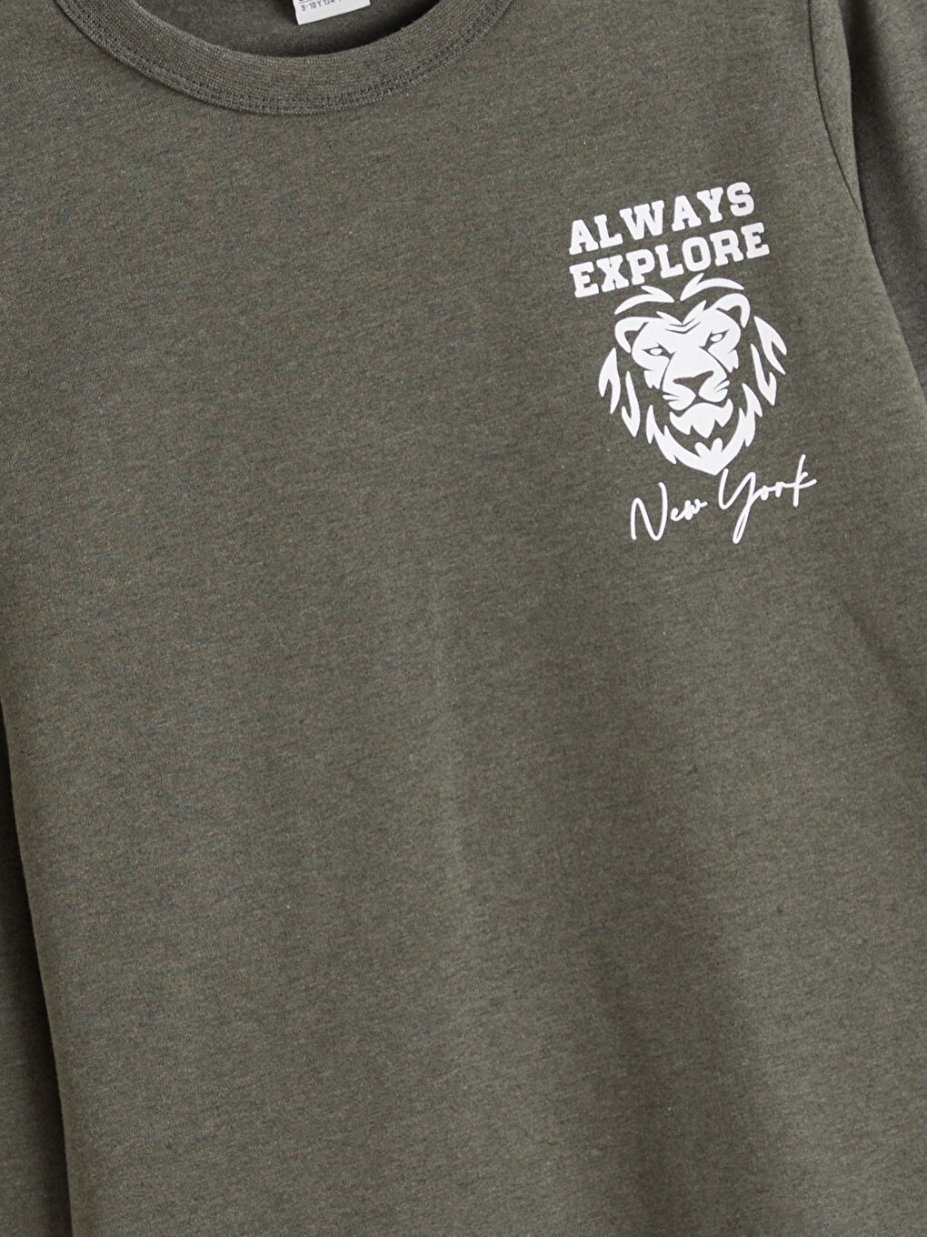 Yeşil Bisiklet Yaka Erkek Çocuk Tişört-3