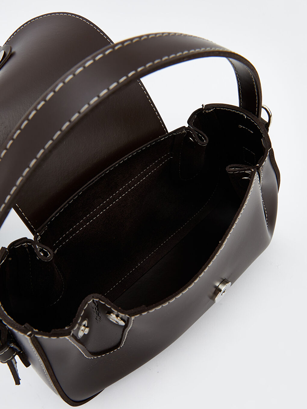 Kahverengi Çıkarılabilir Askılı Kadın Omuz Çantası-3