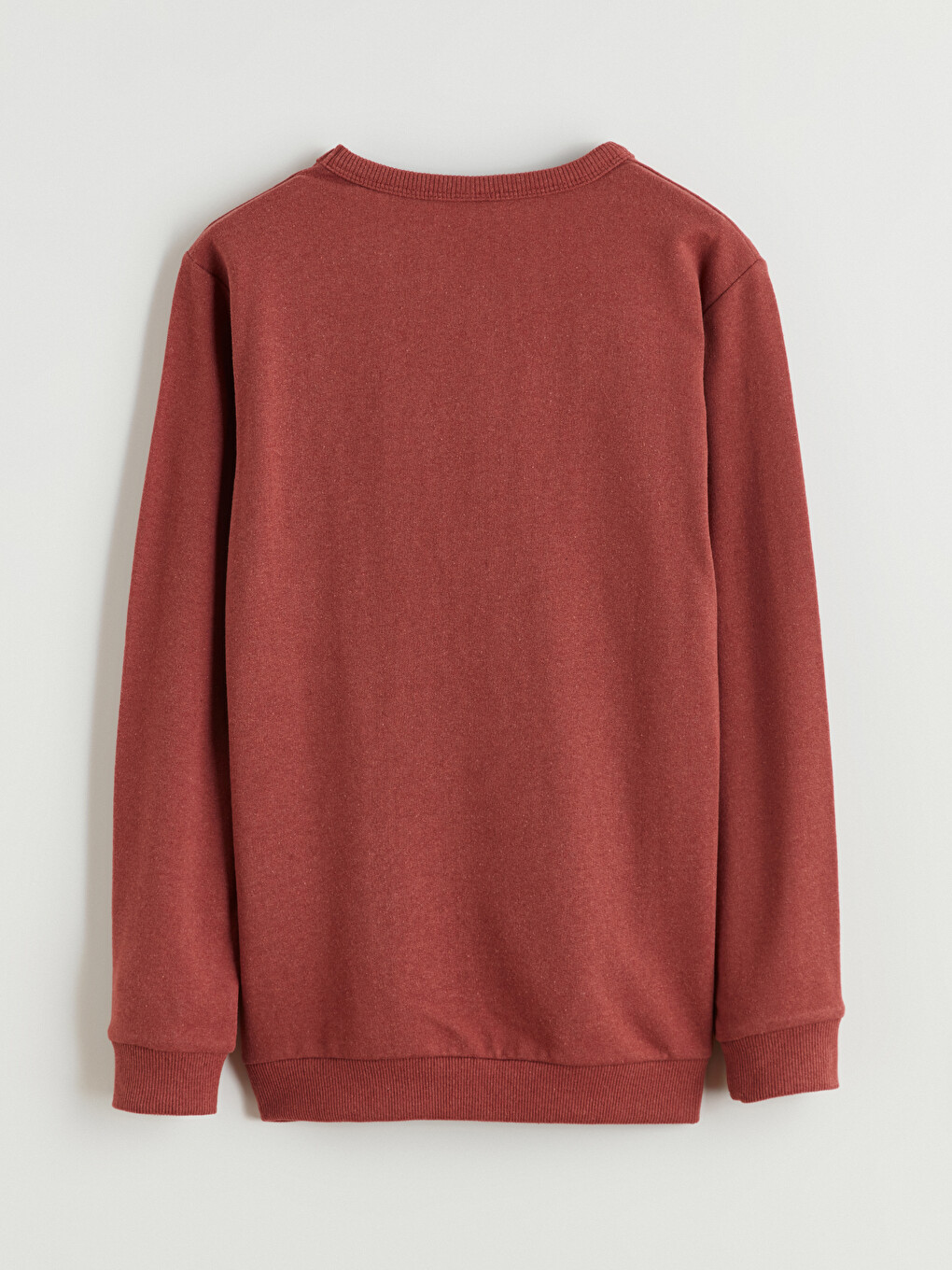 Kahverengi Bisiklet Yaka Erkek Çocuk Sweatshirt-4