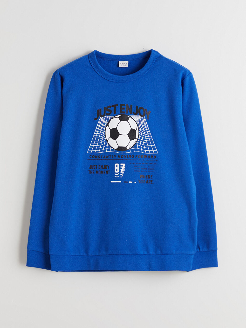 Mavi Bisiklet Yaka Erkek Çocuk Sweatshirt-2