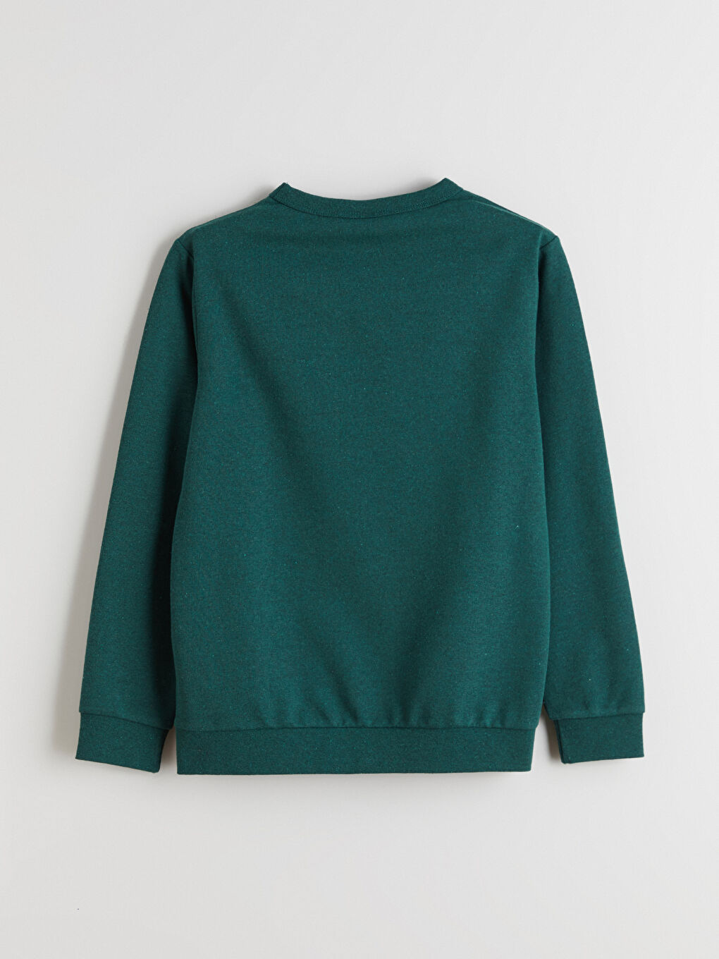 Yeşil Bisiklet Yaka Erkek Çocuk Sweatshirt-4