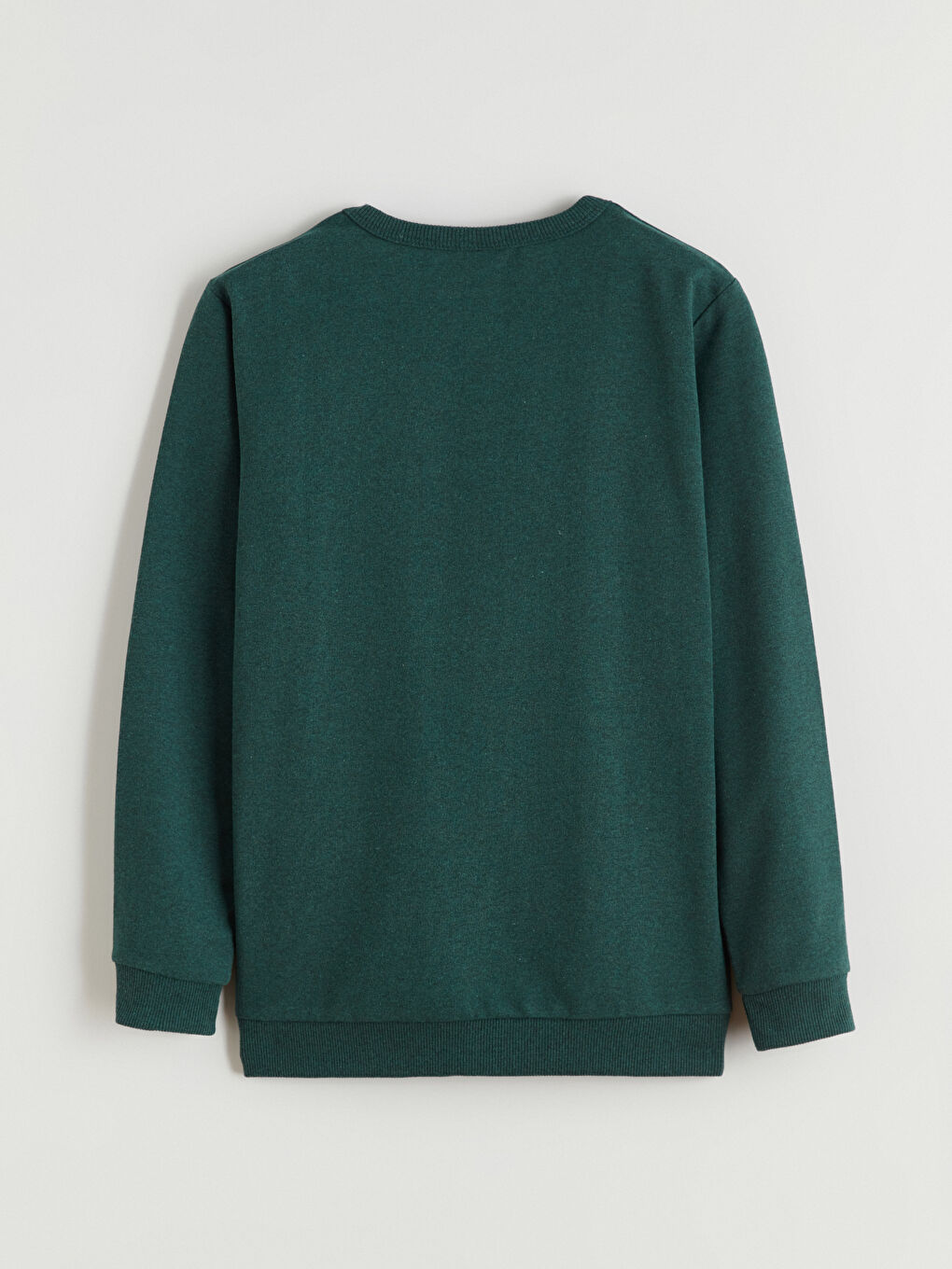 Yeşil Bisiklet Yaka Erkek Çocuk Sweatshirt-4