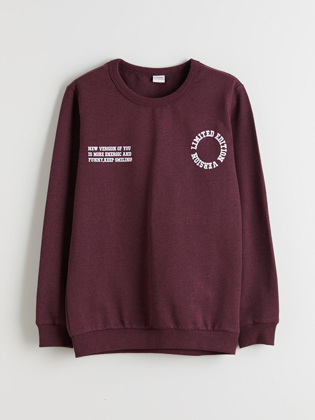 Mürdüm Bisiklet Yaka Erkek Çocuk Sweatshirt-2
