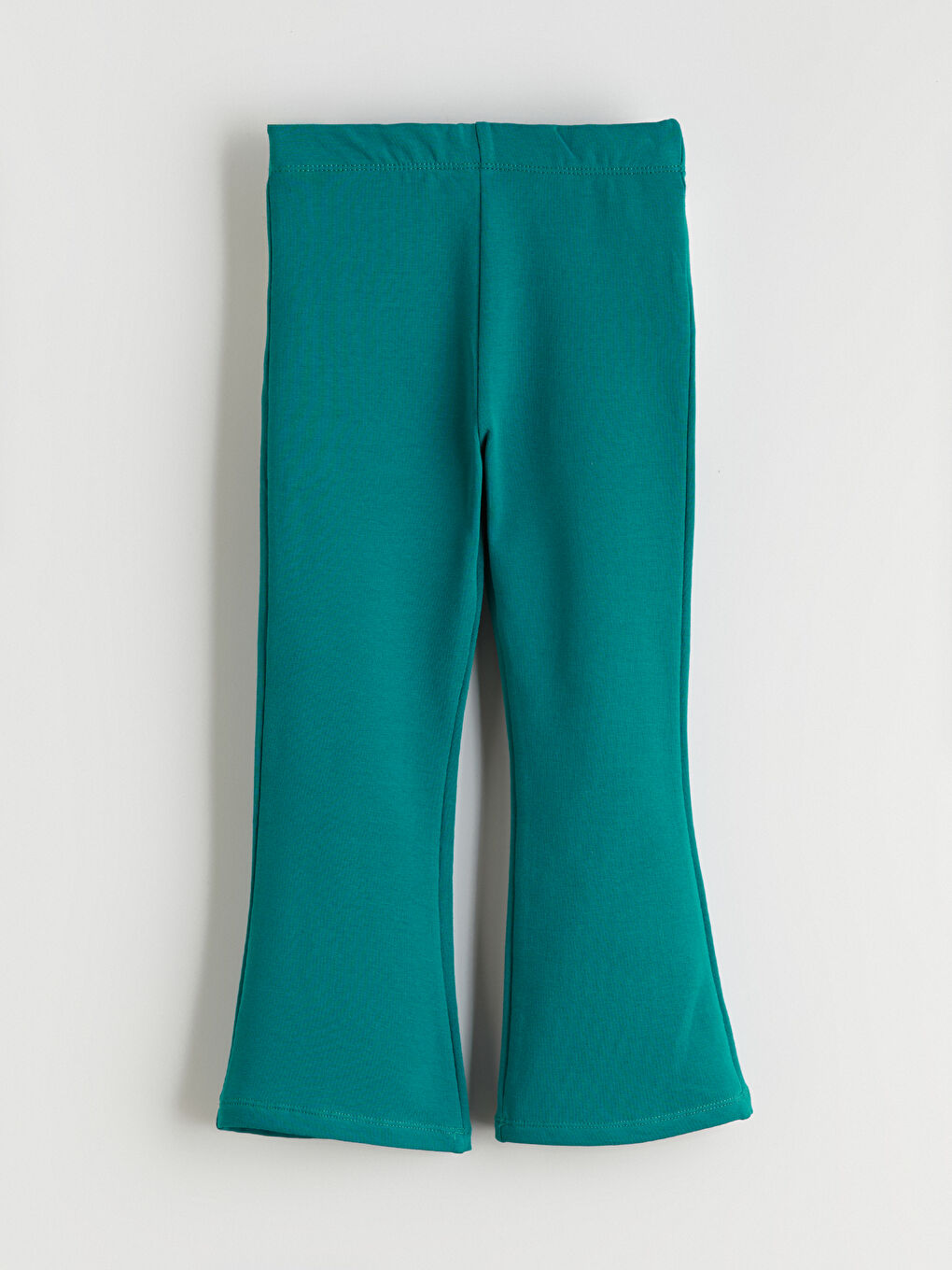 Yeşil Bisiklet Yaka Kız Çocuk Sweatshirt ve Tayt-4