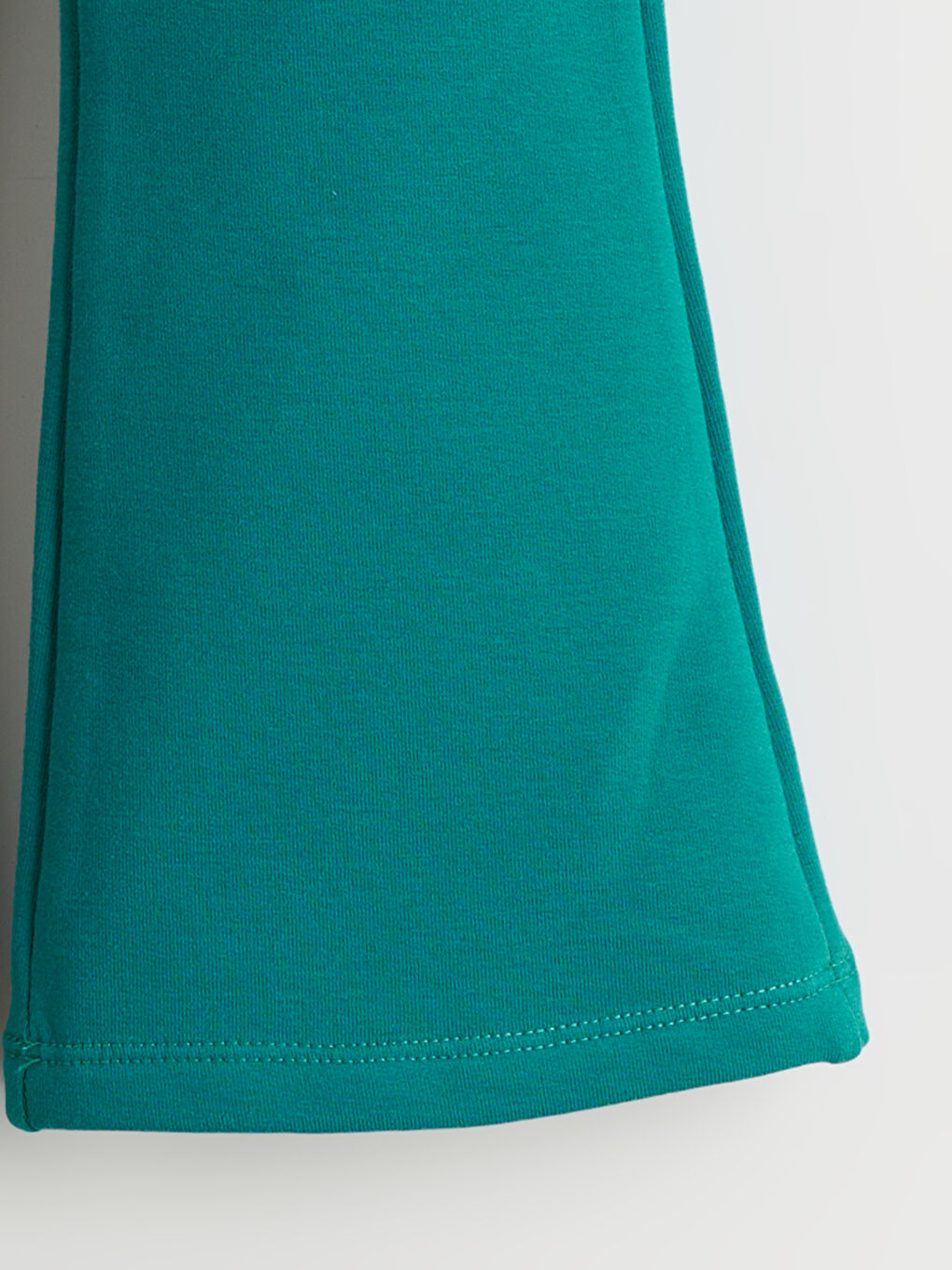 Yeşil Bisiklet Yaka Kız Çocuk Sweatshirt ve Tayt-5