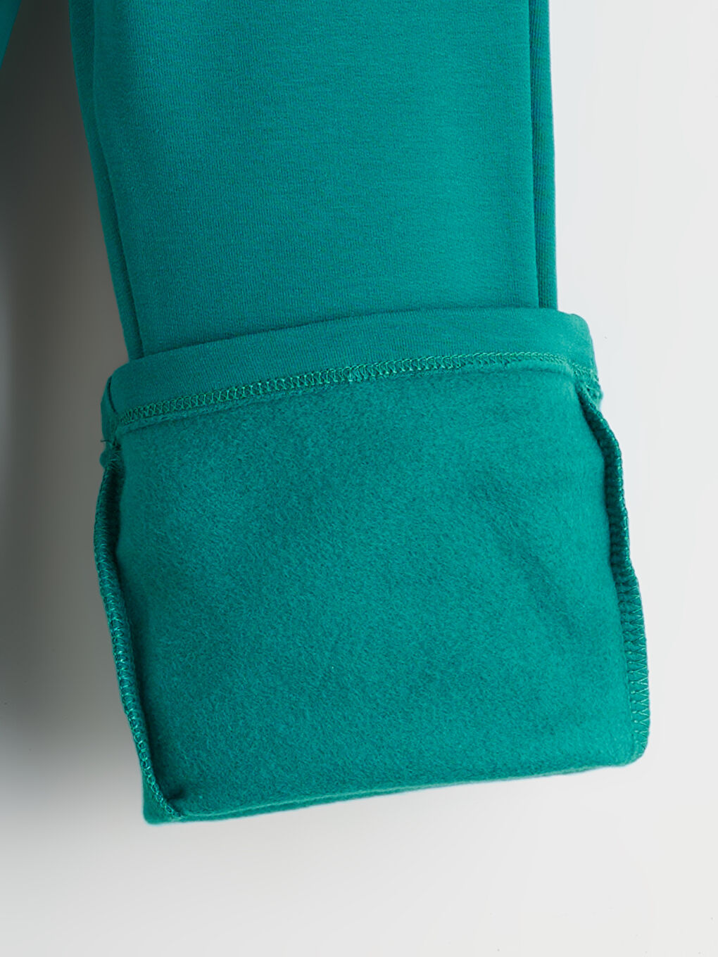 Yeşil Bisiklet Yaka Kız Çocuk Sweatshirt ve Tayt-6