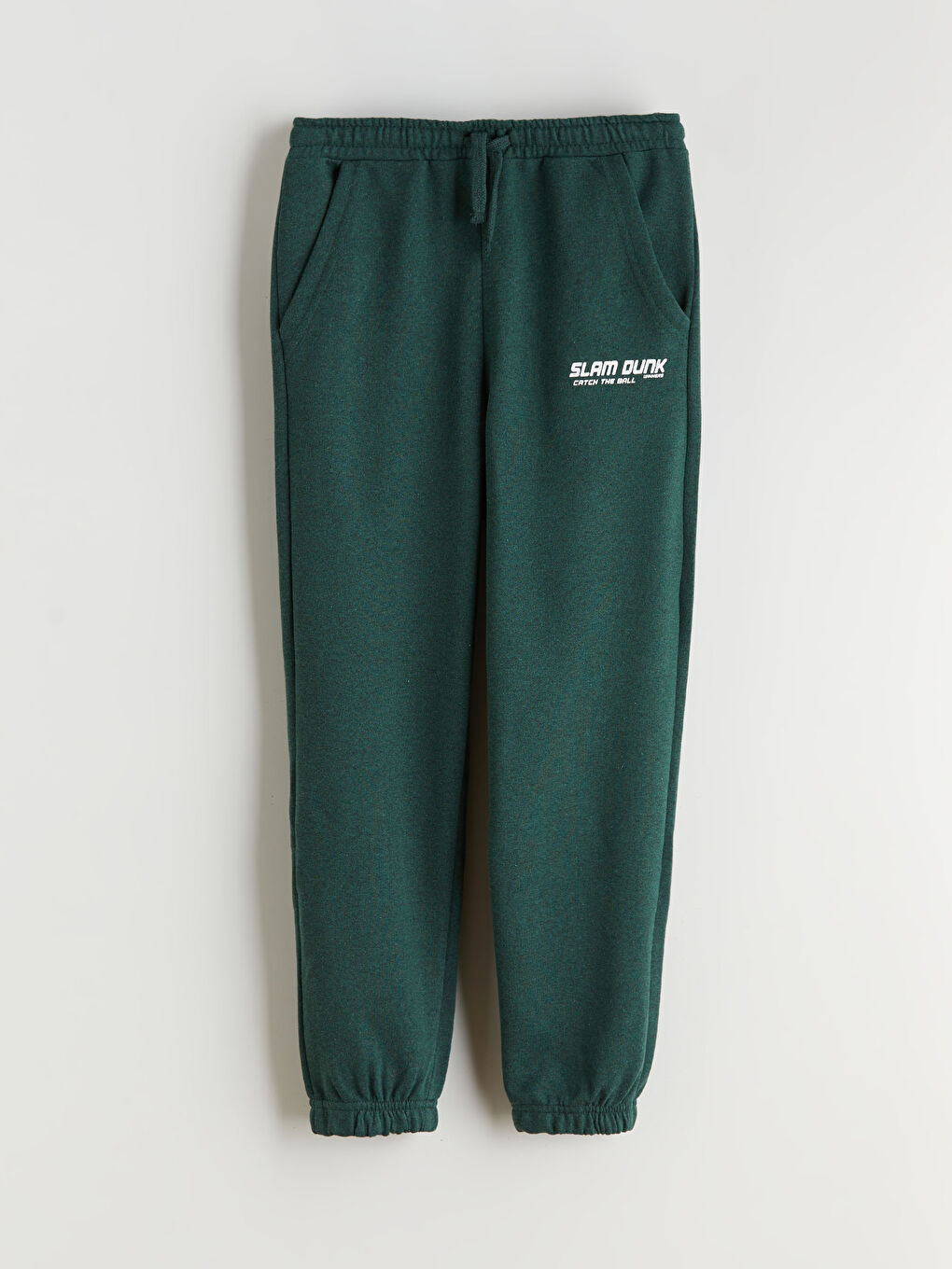 Yeşil Beli Lastikli Erkek Çocuk Jogger Eşofman Altı-1