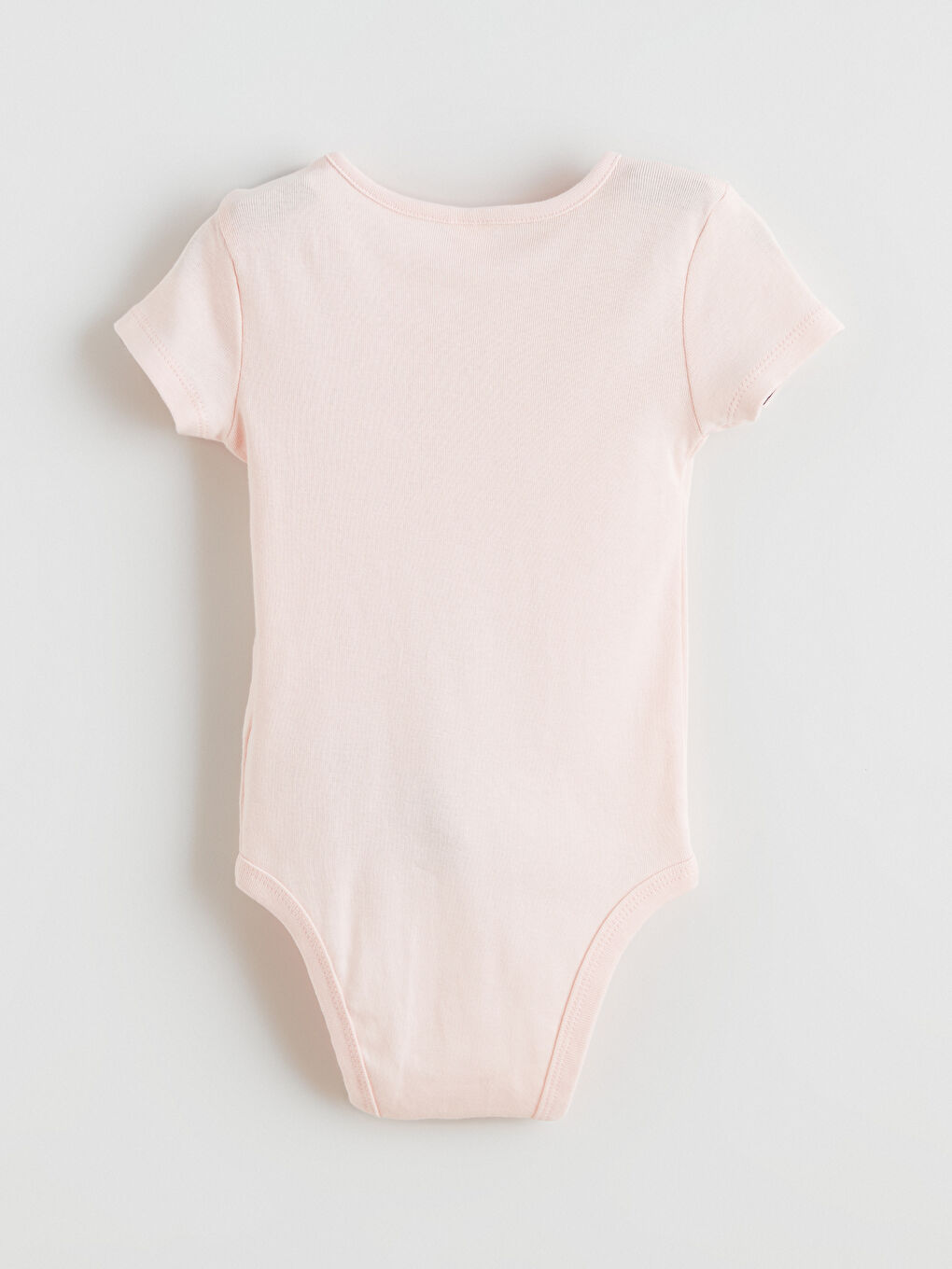 Ekru Bisiklet Yaka Kız Bebek Çıtçıtlı Body 2'li-3