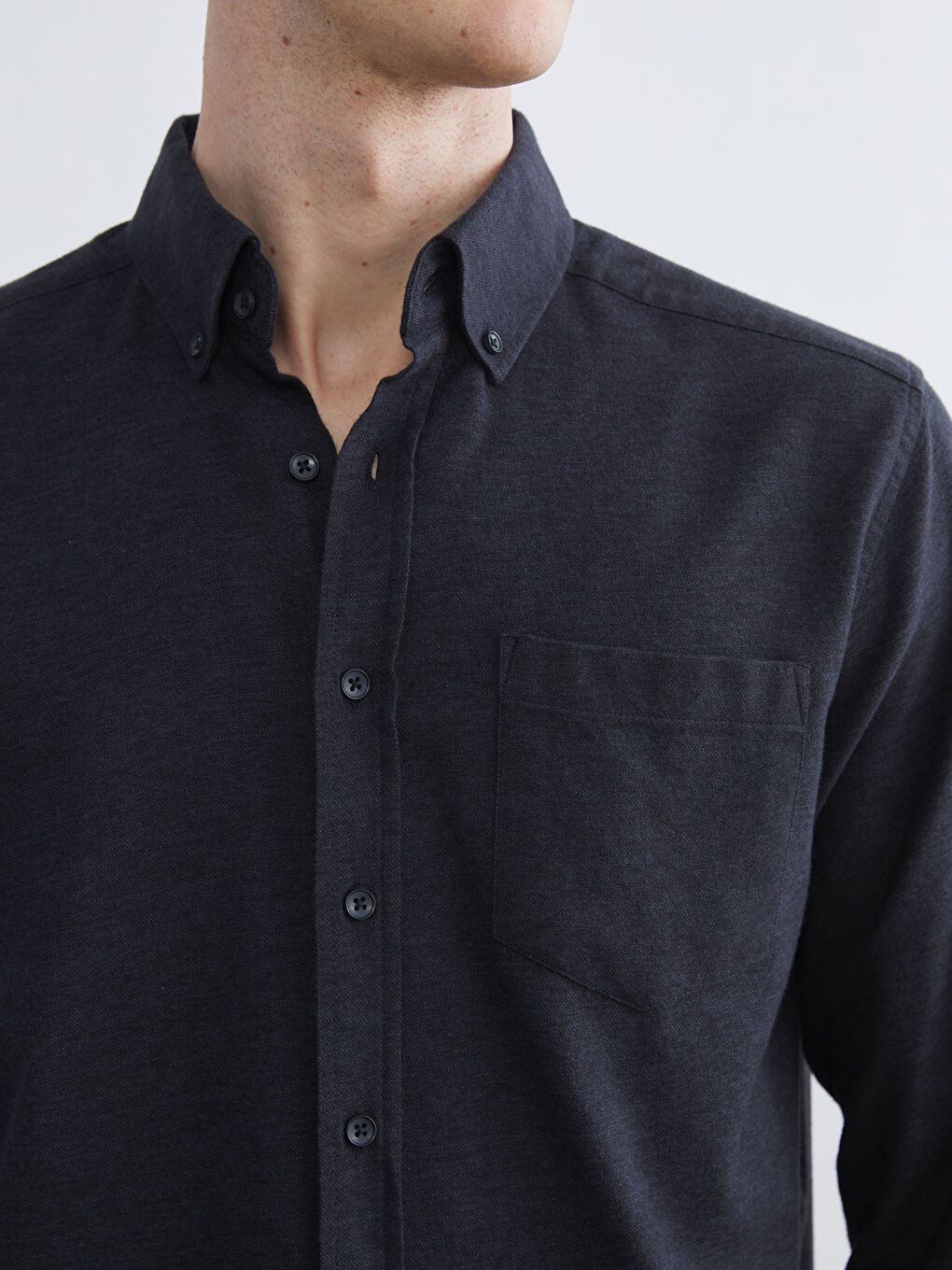 Regular Fit Long Sleeve Men's Lumberjack Shirt-2