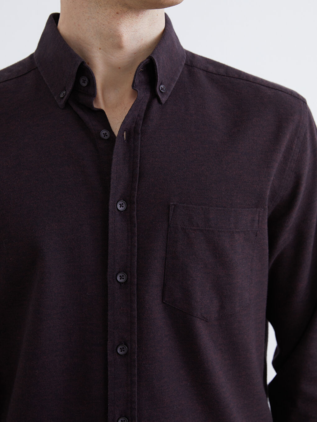 Regular Fit Long Sleeve Men's Lumberjack Shirt-2