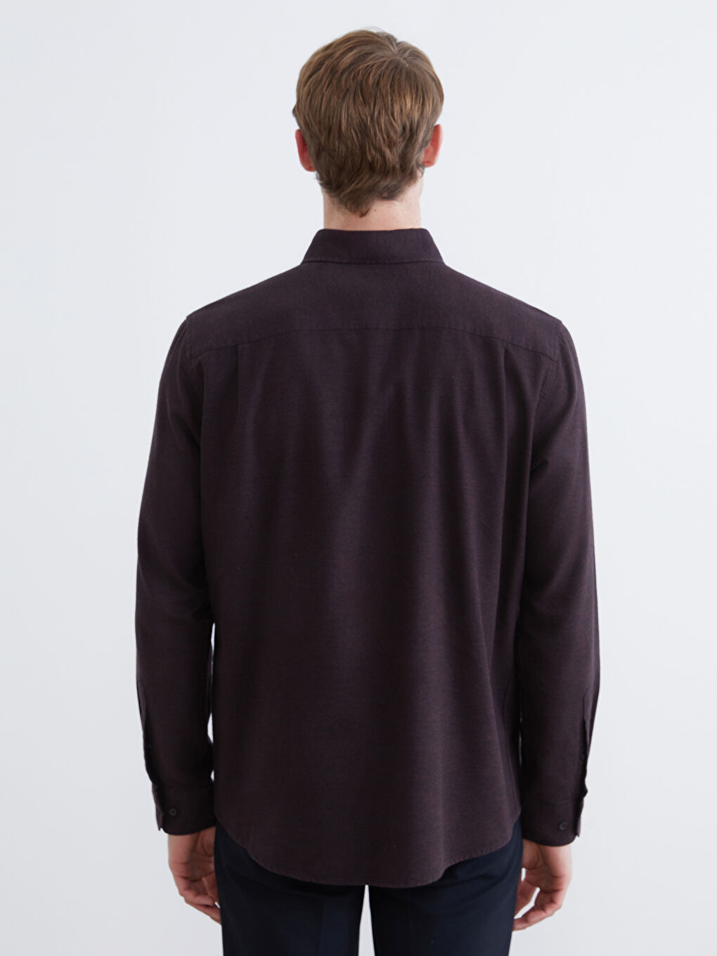 Regular Fit Long Sleeve Men's Lumberjack Shirt-3