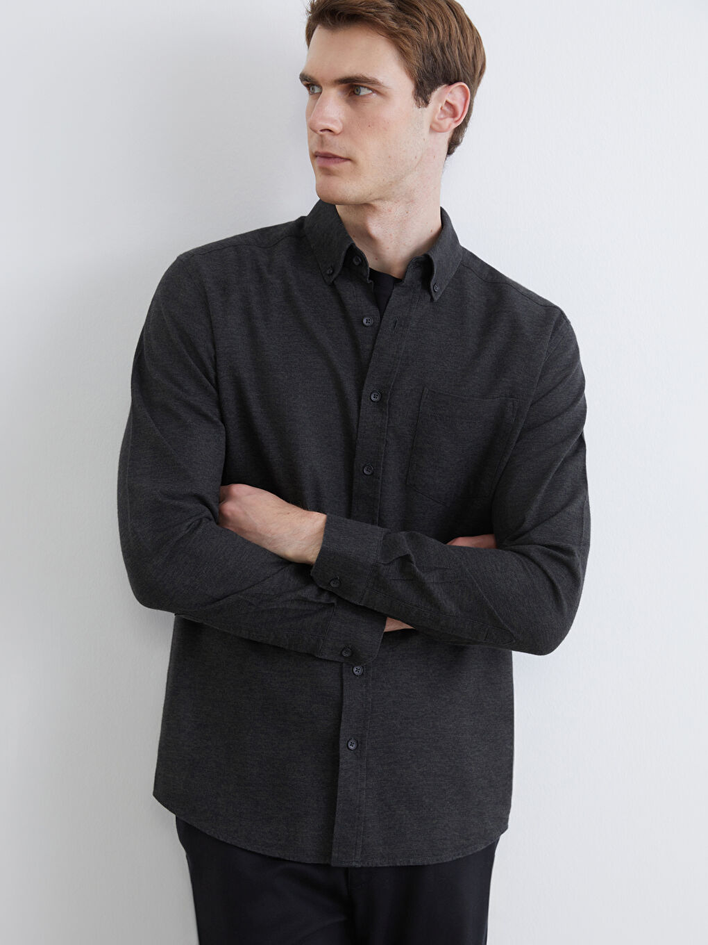 Regular Fit Long Sleeve Men's Lumberjack Shirt