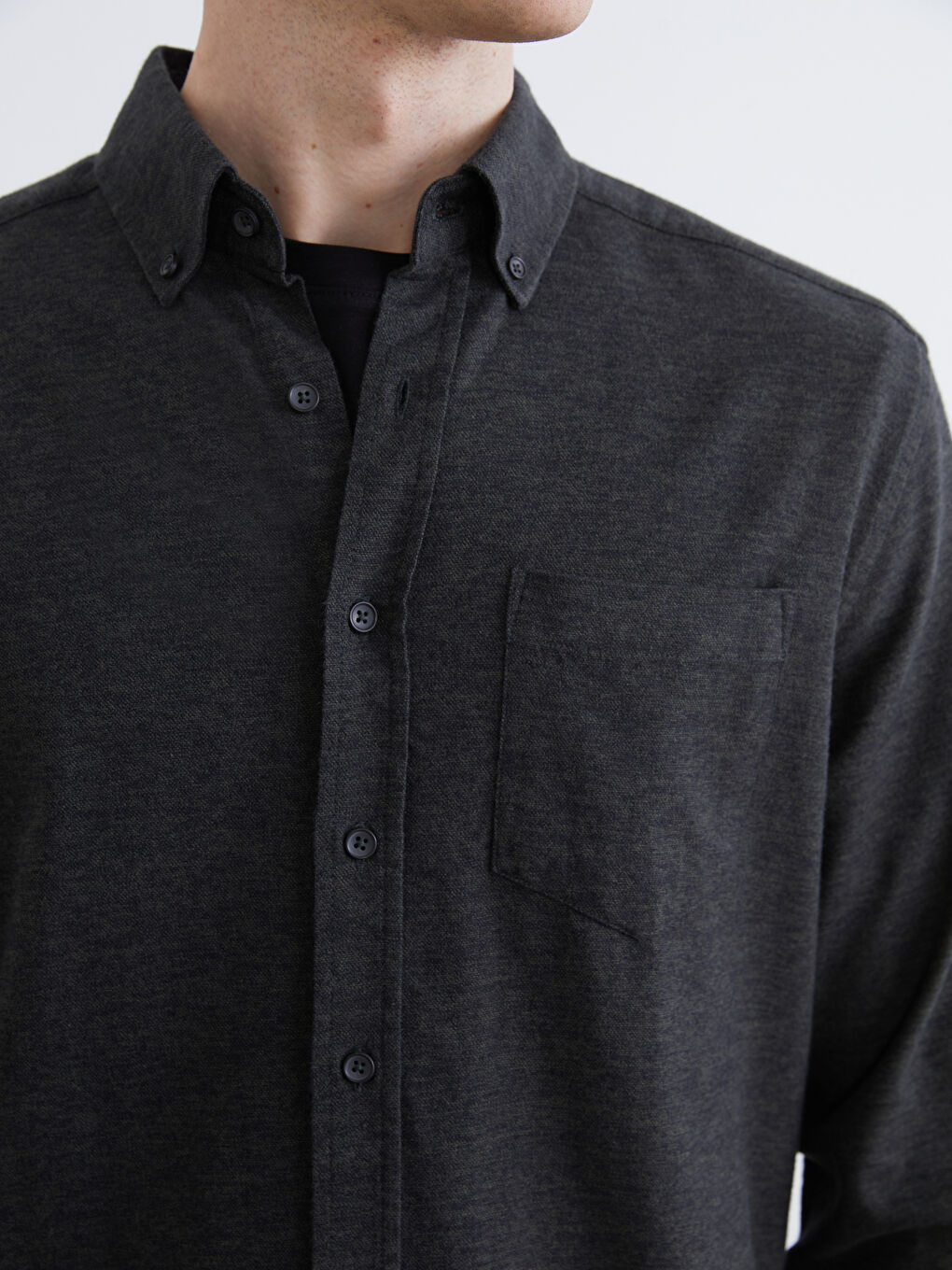 Regular Fit Long Sleeve Men's Lumberjack Shirt-2