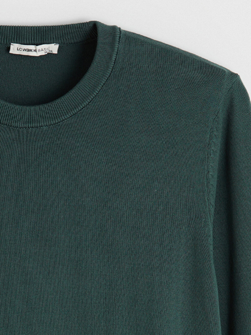 Petrol Bisiklet Yaka Erkek Triko Kazak-5