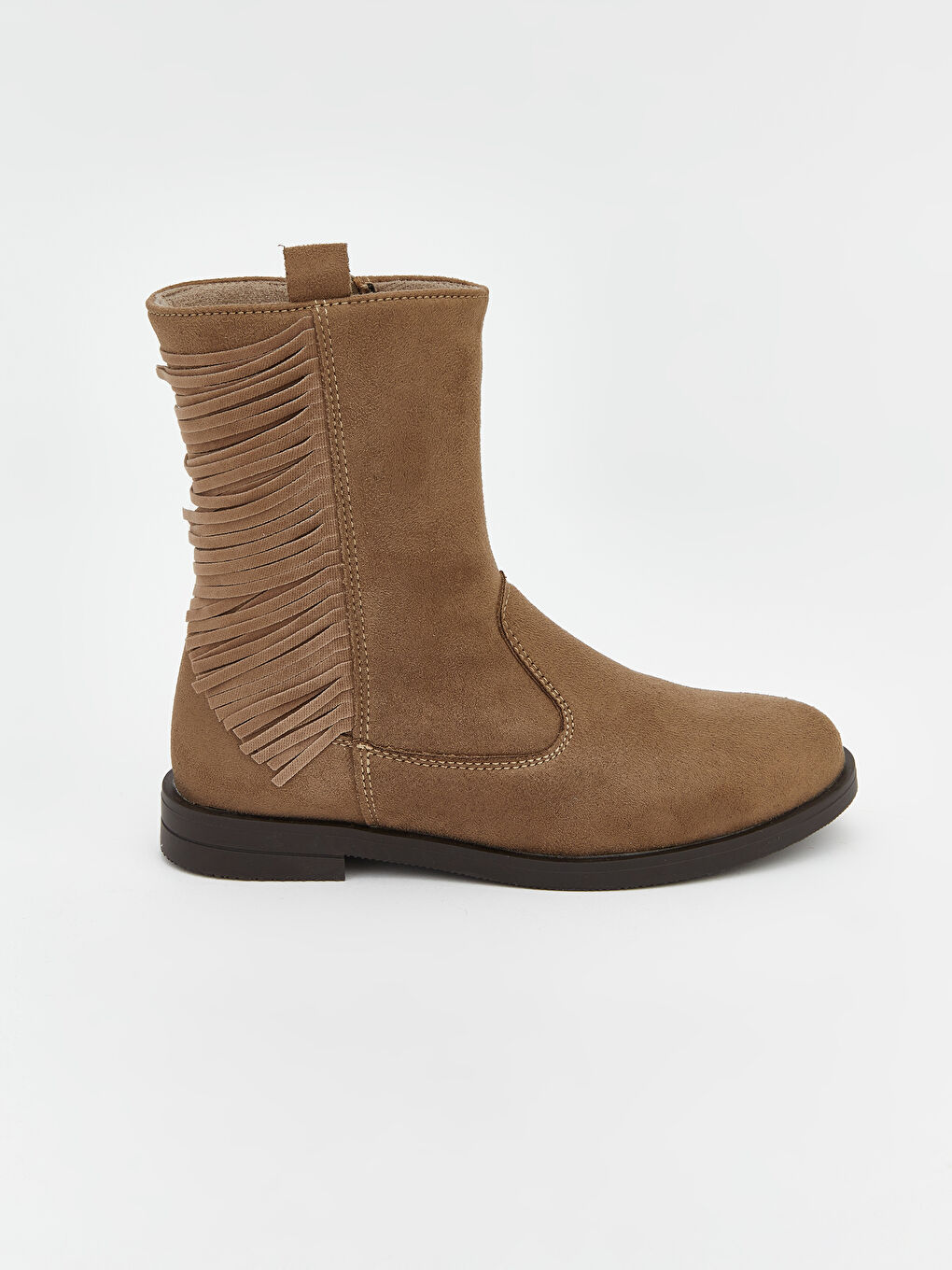 Bej Süet Görünümlü Kız Çocuk Bot-1