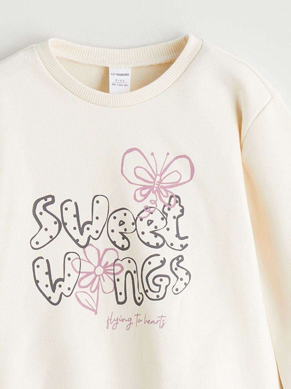 Crew Neck Girls' Sweatshirt-3