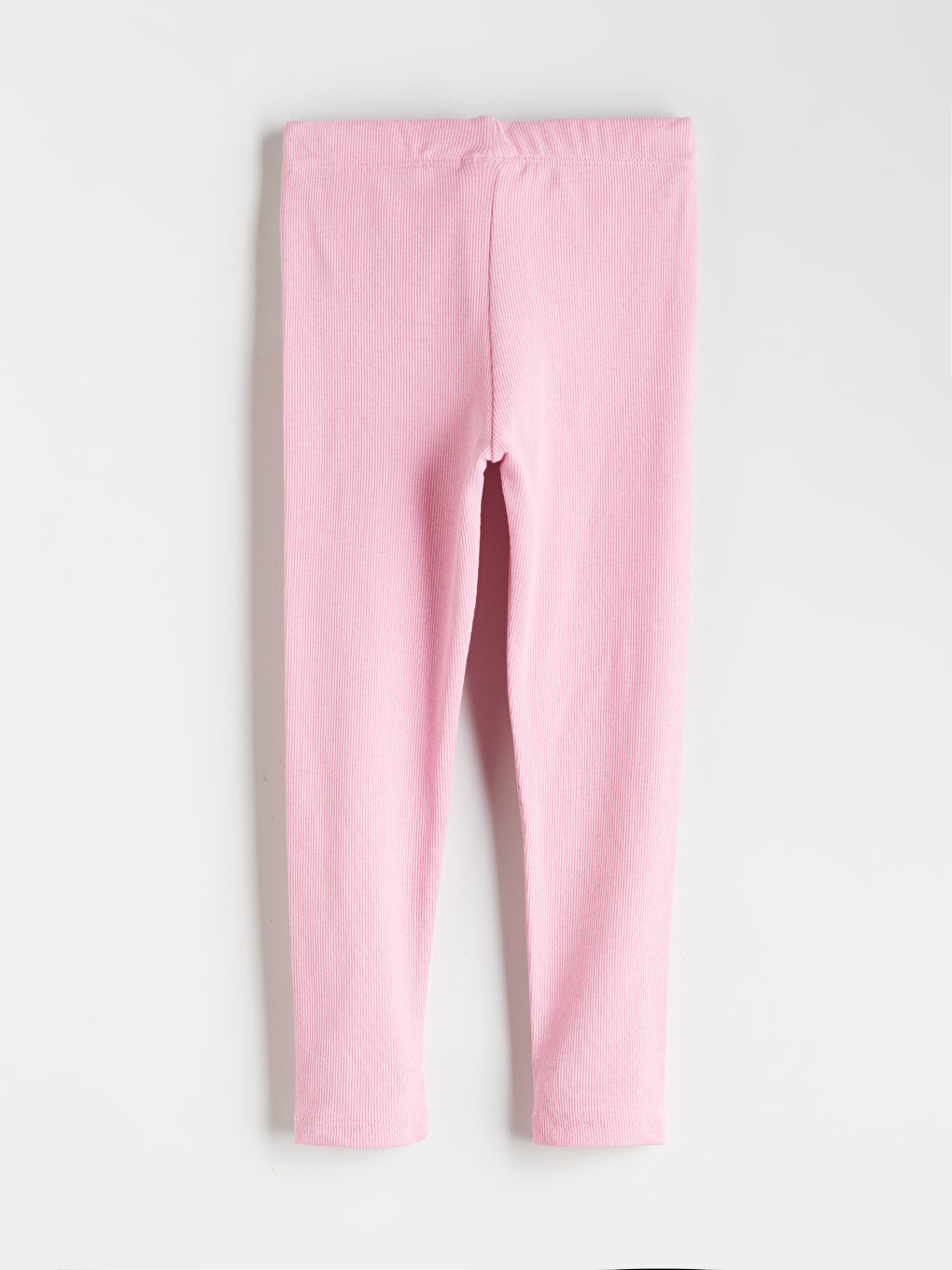 Pembe Beli Lastikli Kız Çocuk Tayt-1