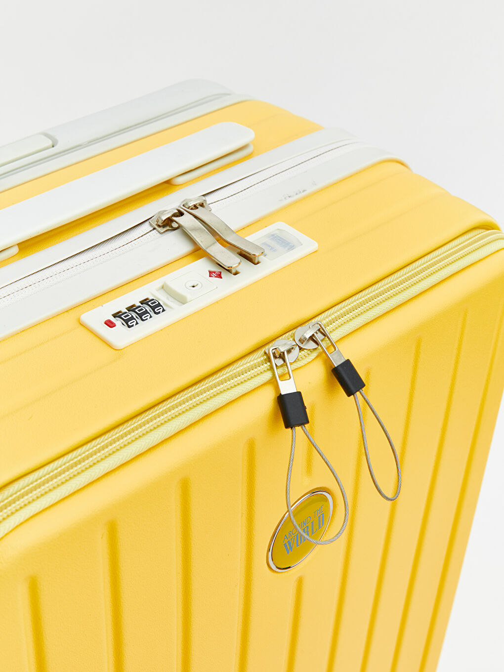 Sarı Kilit Detaylı Küçük Boy Valiz-4