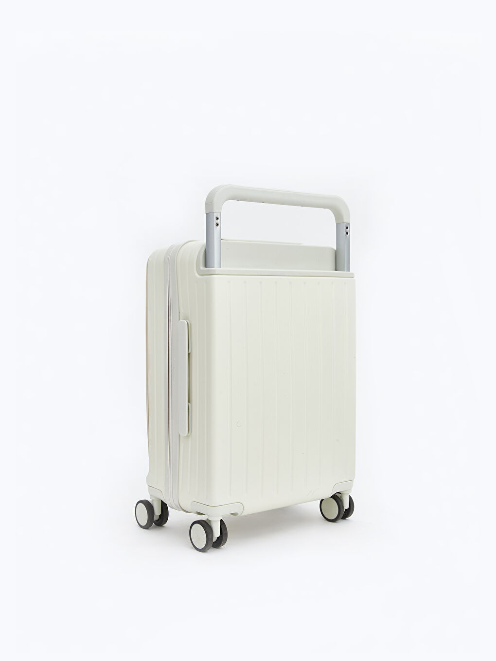 Ekru Kilit Detaylı Küçük Boy Valiz-2