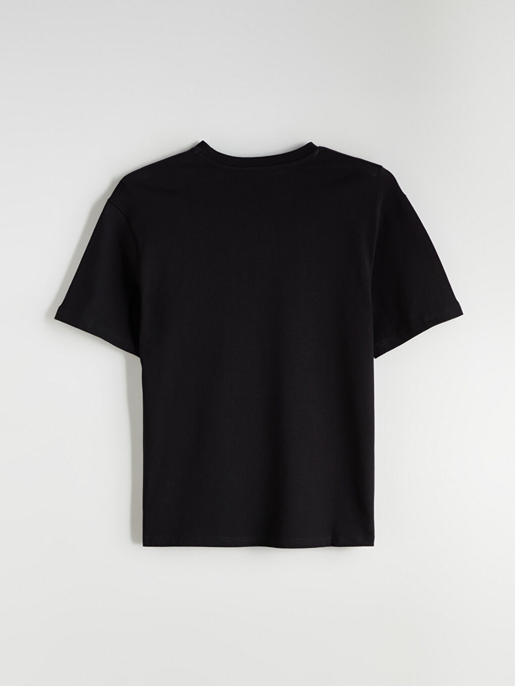 Siyah Bisiklet Yaka Kısa Kollu Erkek Tişört 3'lü Paket-10