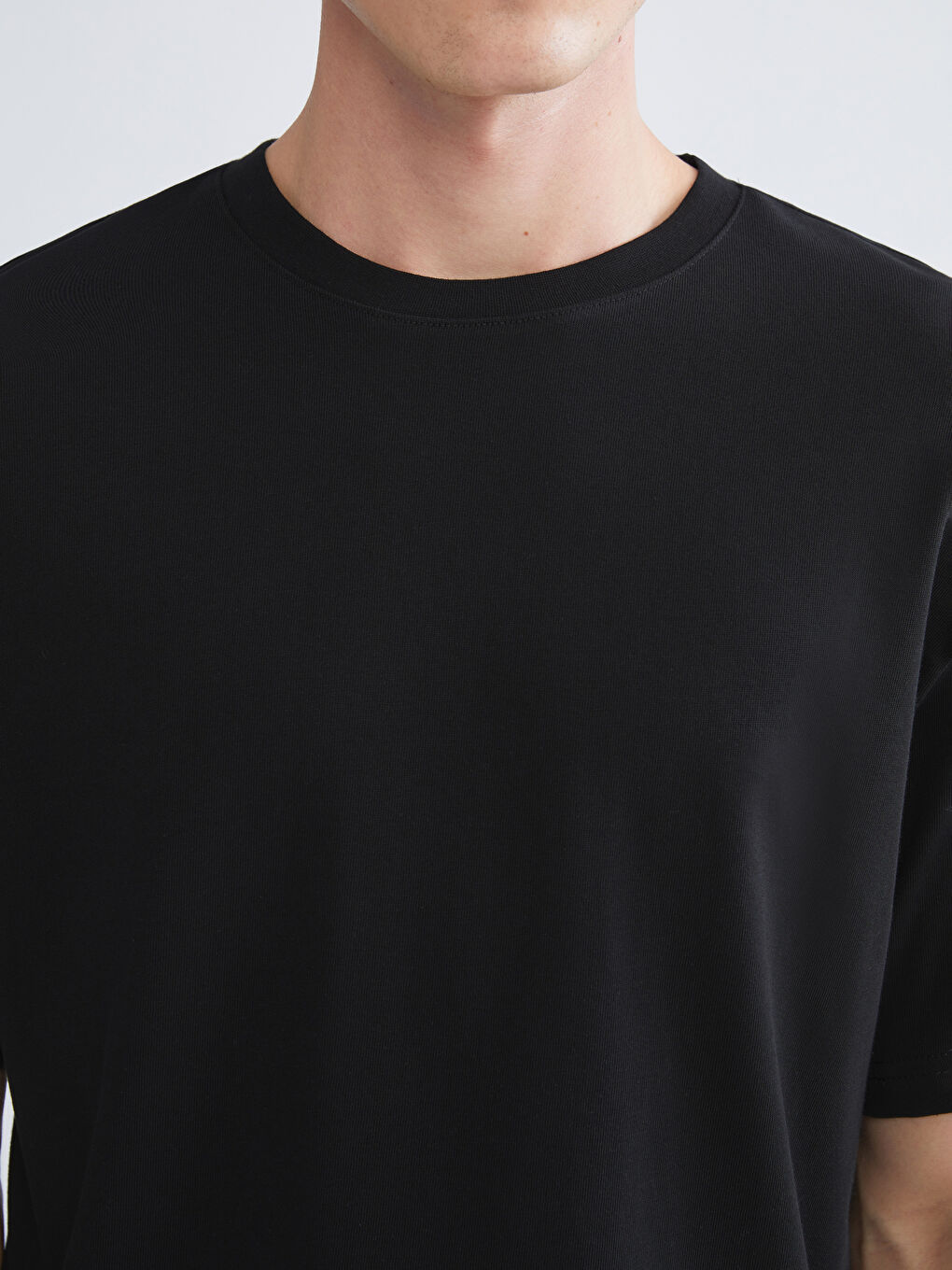 Lacivert Bisiklet Yaka Kısa Kollu Erkek Tişört 3'lü-6