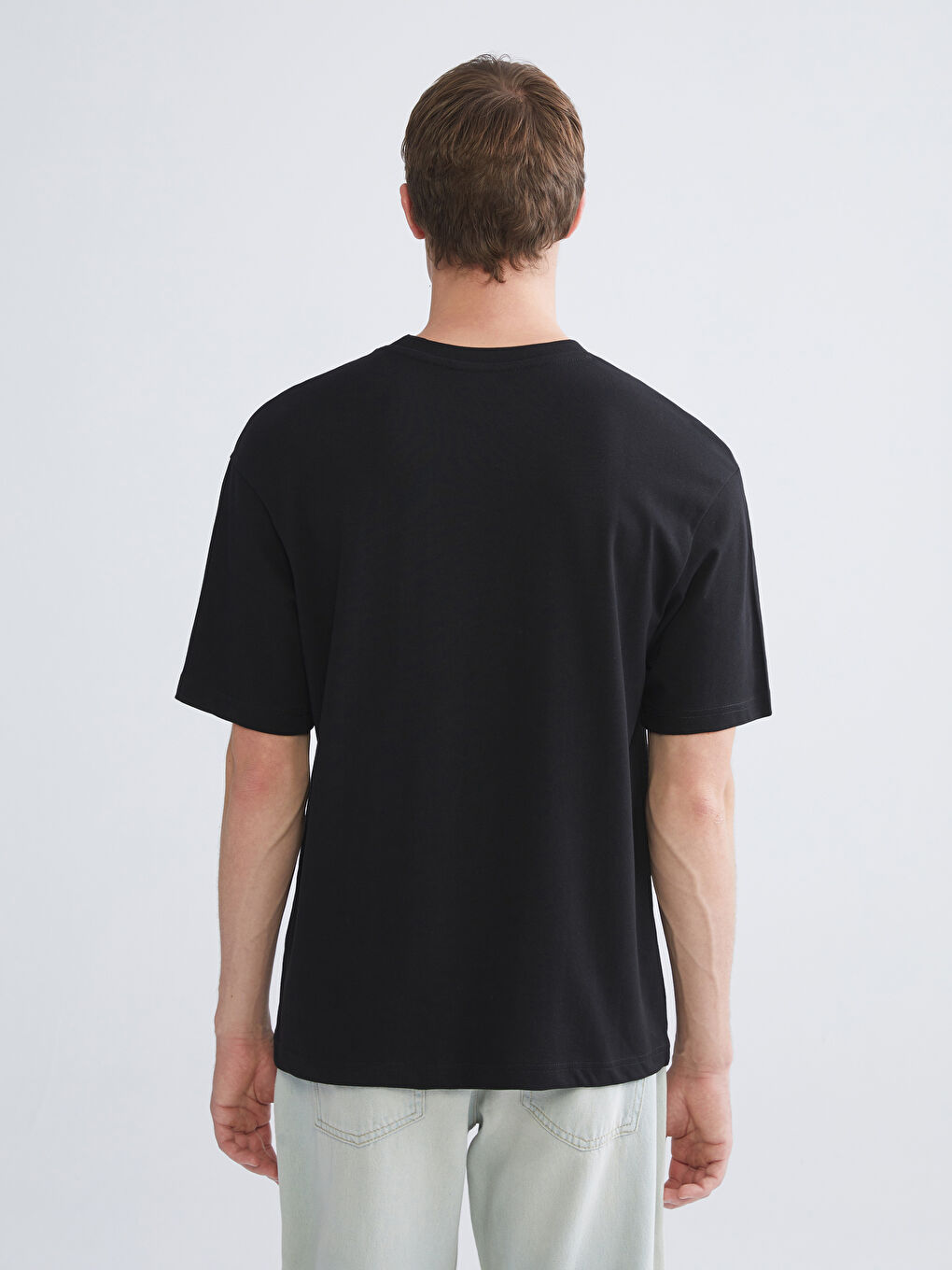 Lacivert Bisiklet Yaka Kısa Kollu Erkek Tişört 3'lü-9