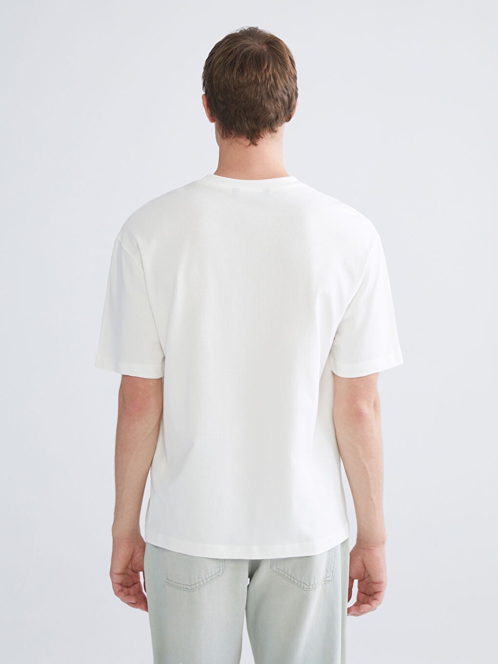 Lacivert Bisiklet Yaka Kısa Kollu Erkek Tişört 3'lü-10