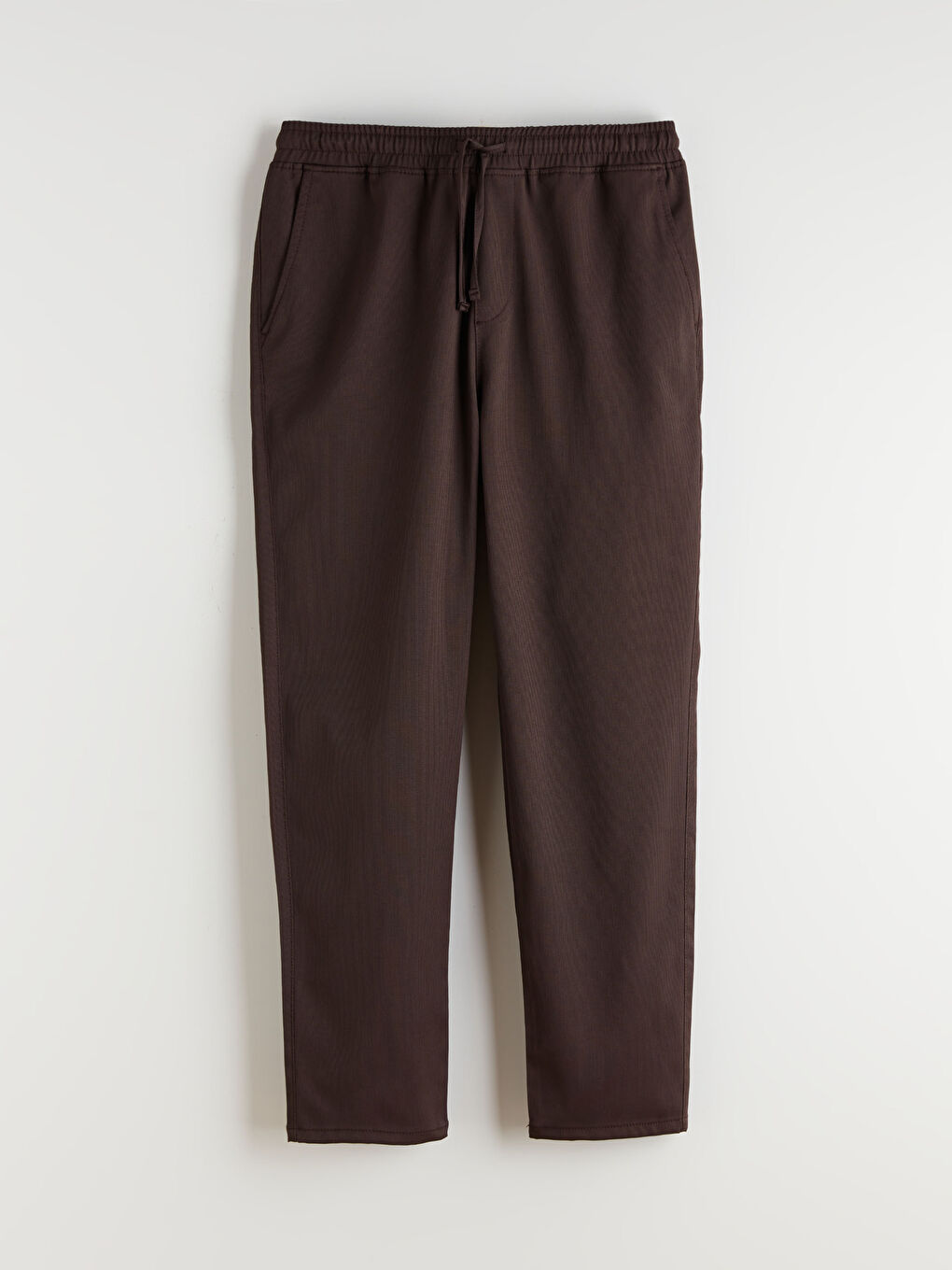 Kahverengi Rahat Kalıp Erkek Pantolon-4