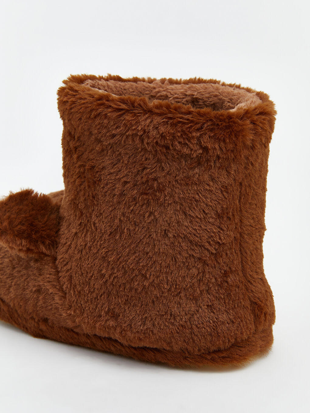 Kahverengi Hayvan Figürlü Erkek Çocuk Pelüş Panduf-4