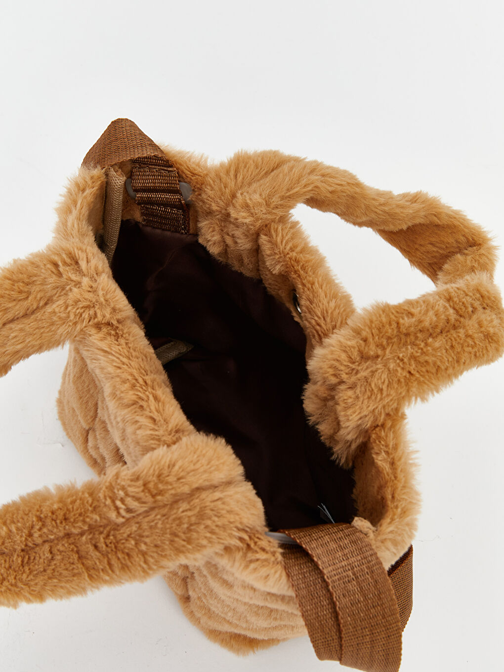 Kahverengi Hayvan Nakışlı Kız Çocuk Omuz Çantası-2