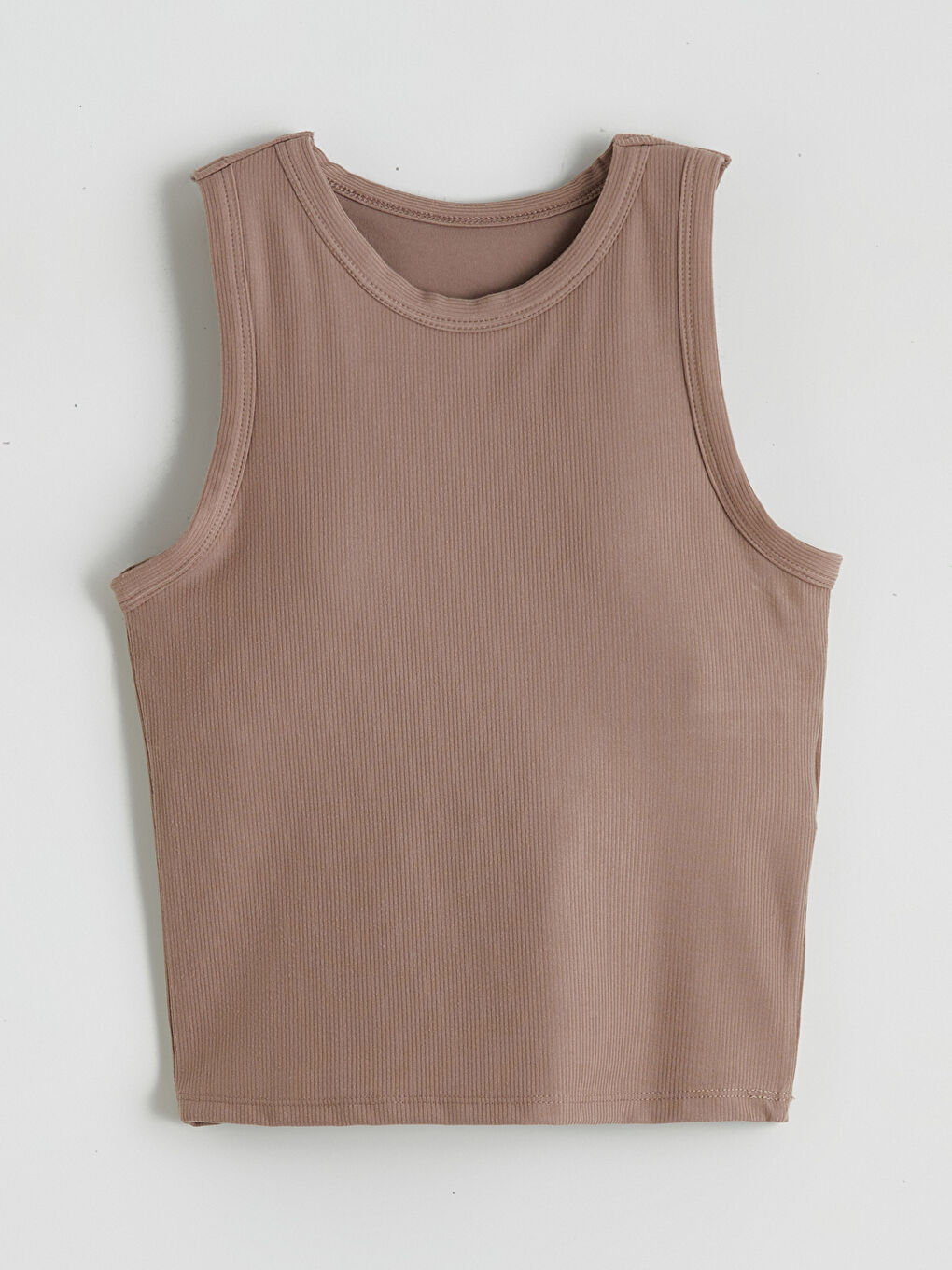 Kahverengi Bisiklet Yaka Kadın Sporcu Atleti-4