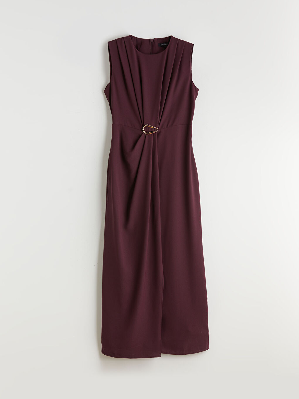 Ruched Fitted Waist Dress-9