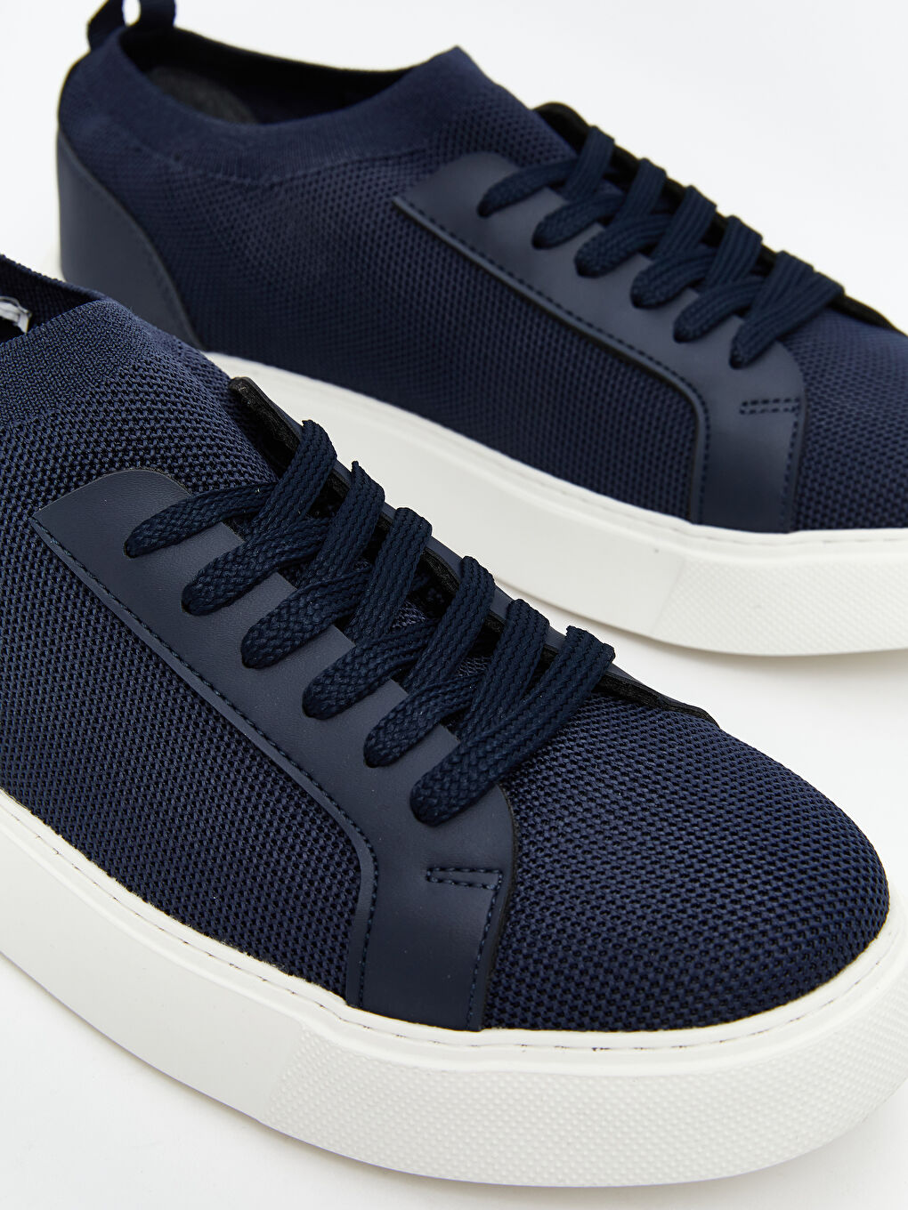 Lacivert Bağcıklı Erkek Spor Ayakkabı-2