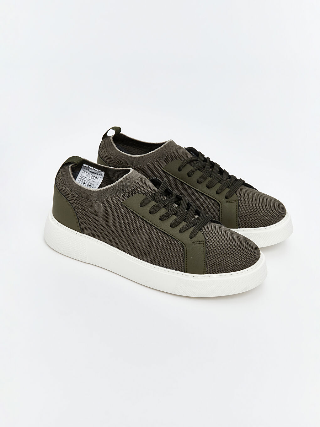 Haki Bağcıklı Erkek Spor Ayakkabı