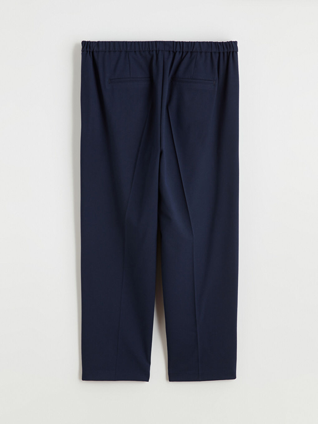 Lacivert Beli Lastikli Kadın Pantolon-3