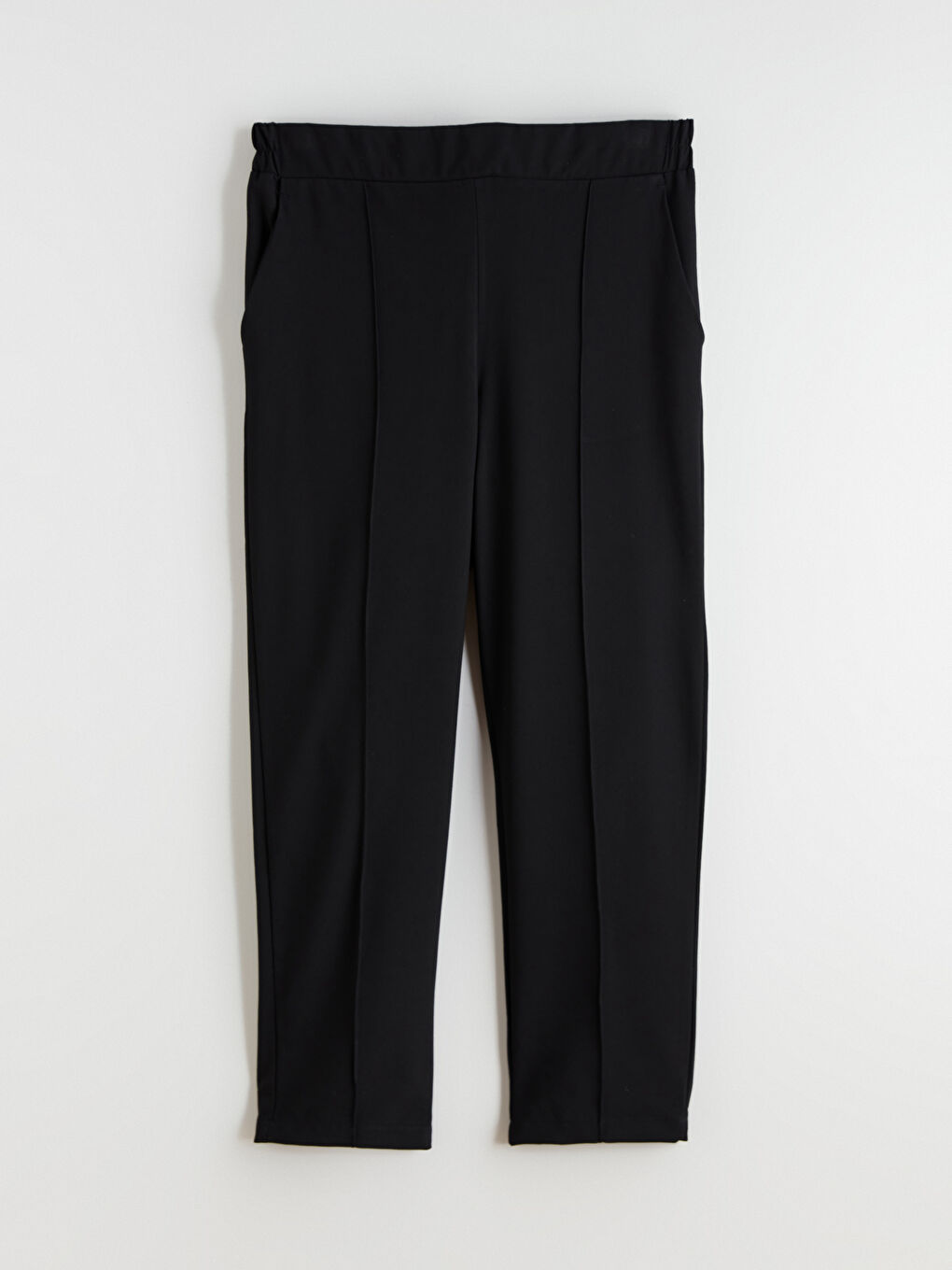 Siyah Beli Lastikli Kadın Pantolon-2