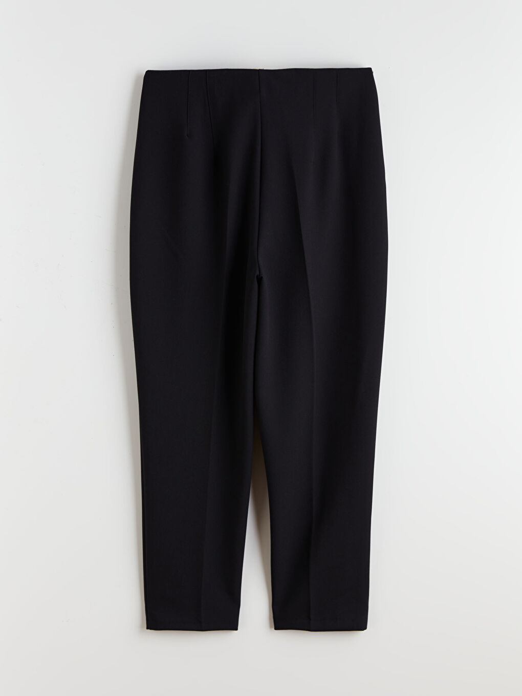 Siyah Yüksek Bel Standart Fit Kadın Pantolon-3