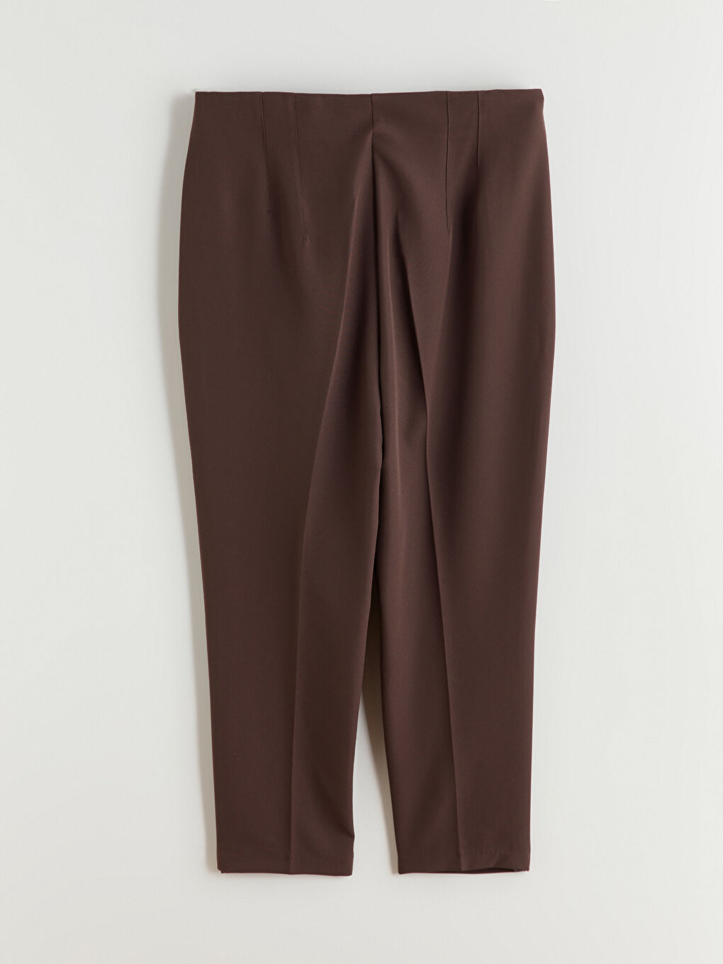 Kahverengi Standart Fit Kadın Pantolon-3