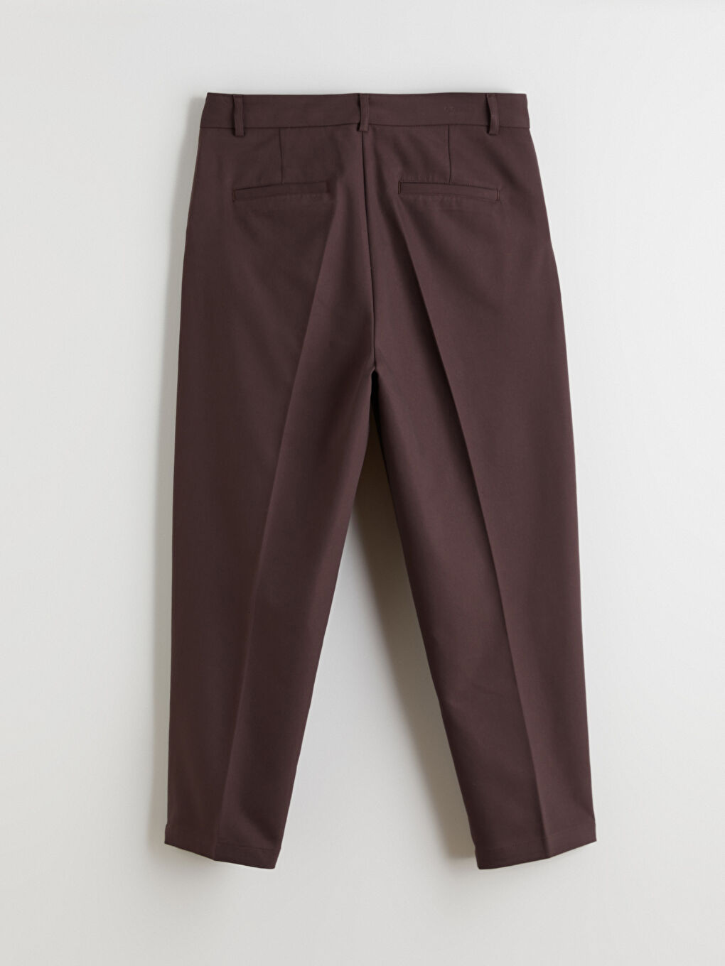 Kahverengi Standart Fit Cigarette Kadın Pantolon-3