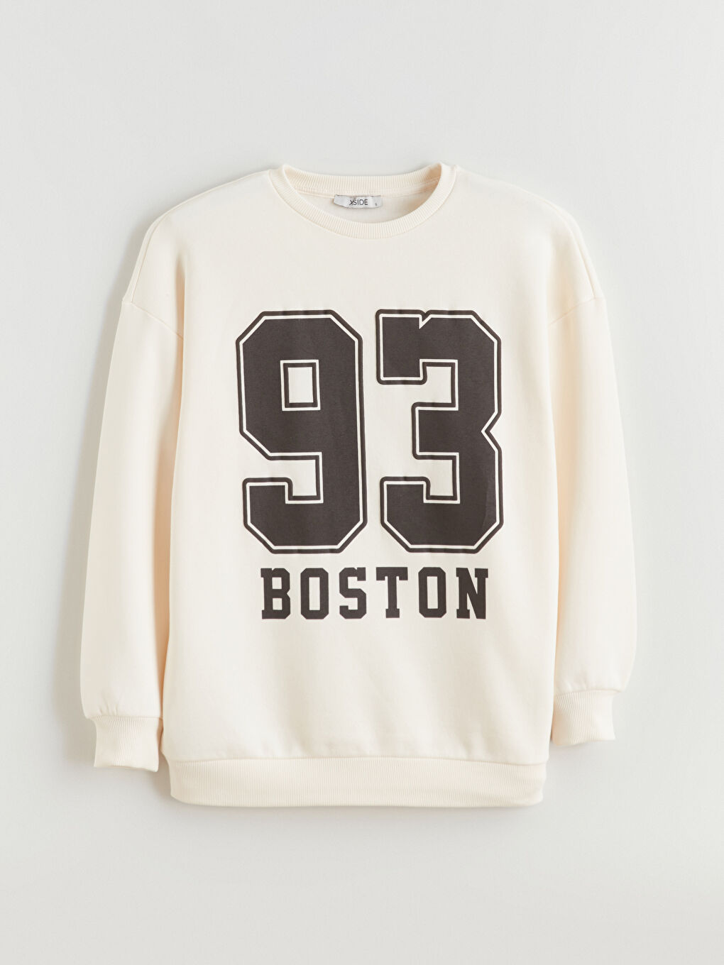 Boston Printed Oversize Women's Thick Sweatshirt-4