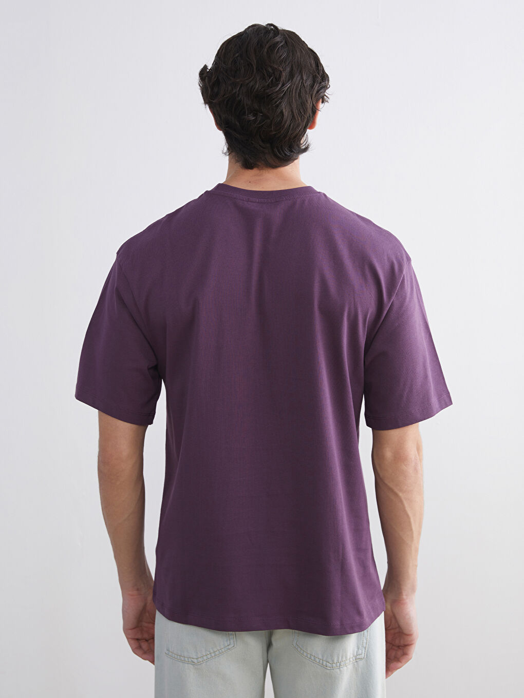Crew Neck Printed Jersey Men's T-Shirt-3