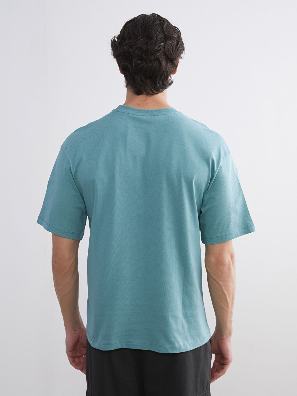 Crew Neck Printed Jersey Men's T-Shirt-3