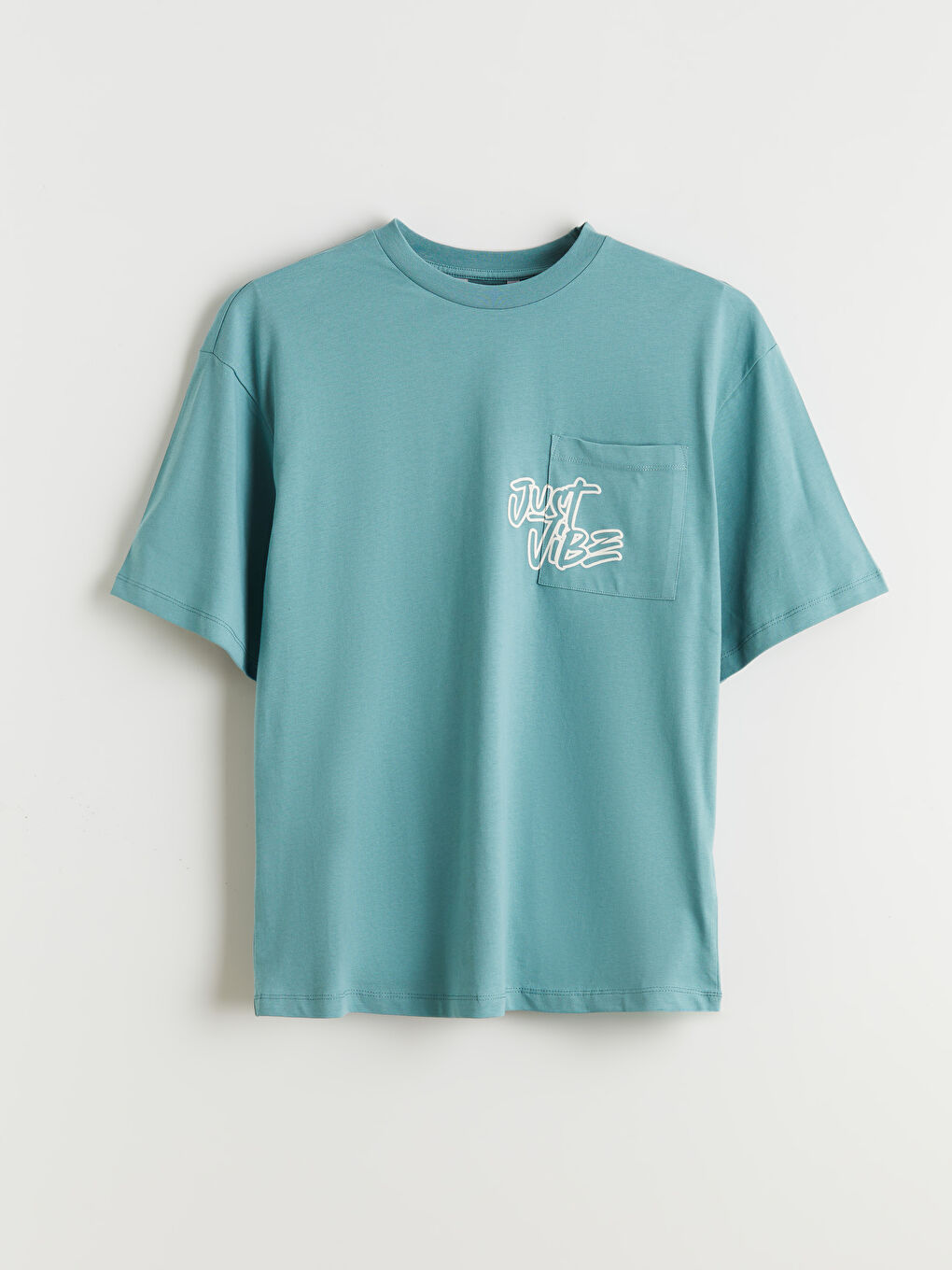 Crew Neck Printed Jersey Men's T-Shirt-4