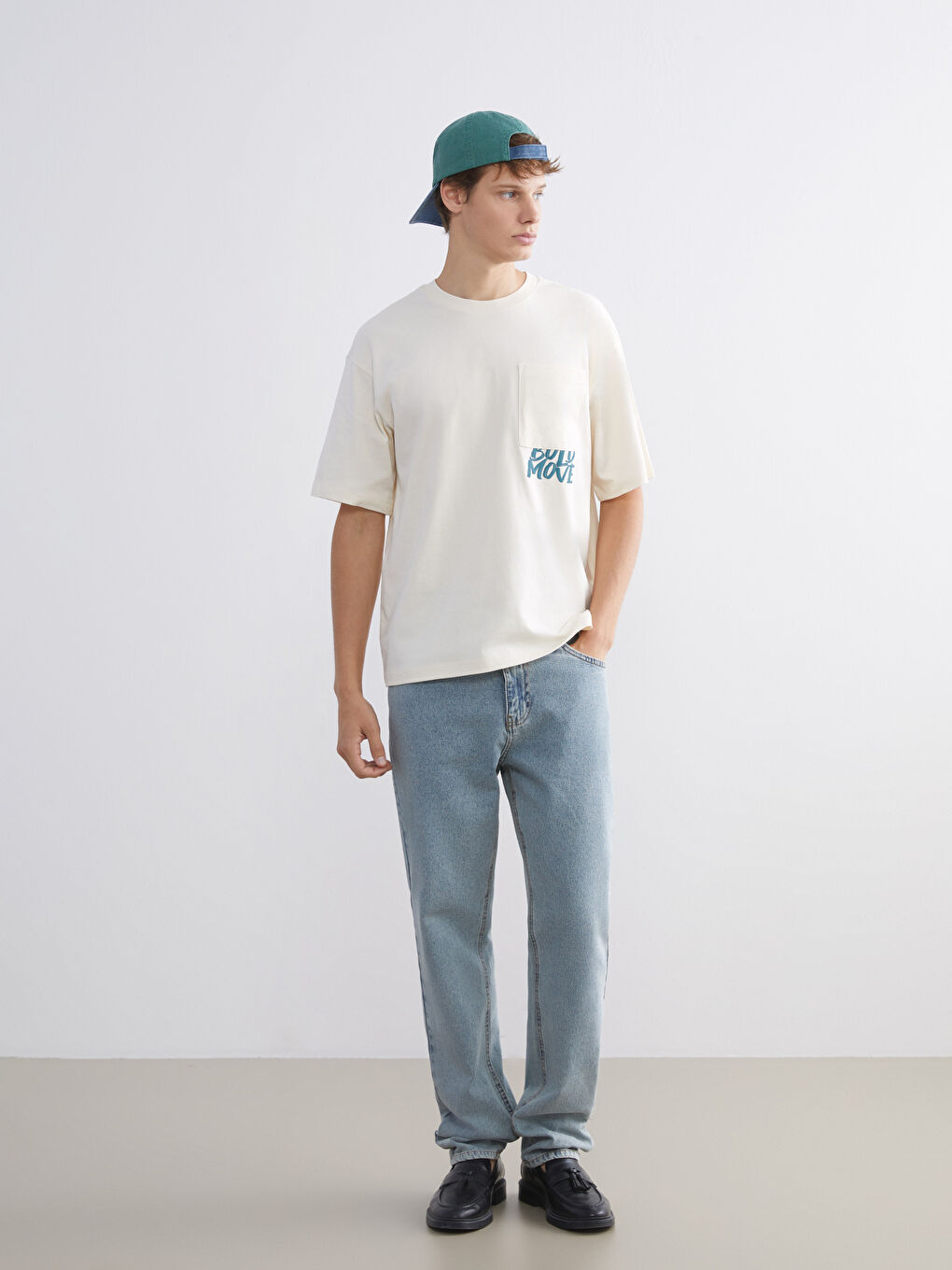 Crew Neck Printed Jersey Men's T-Shirt-1