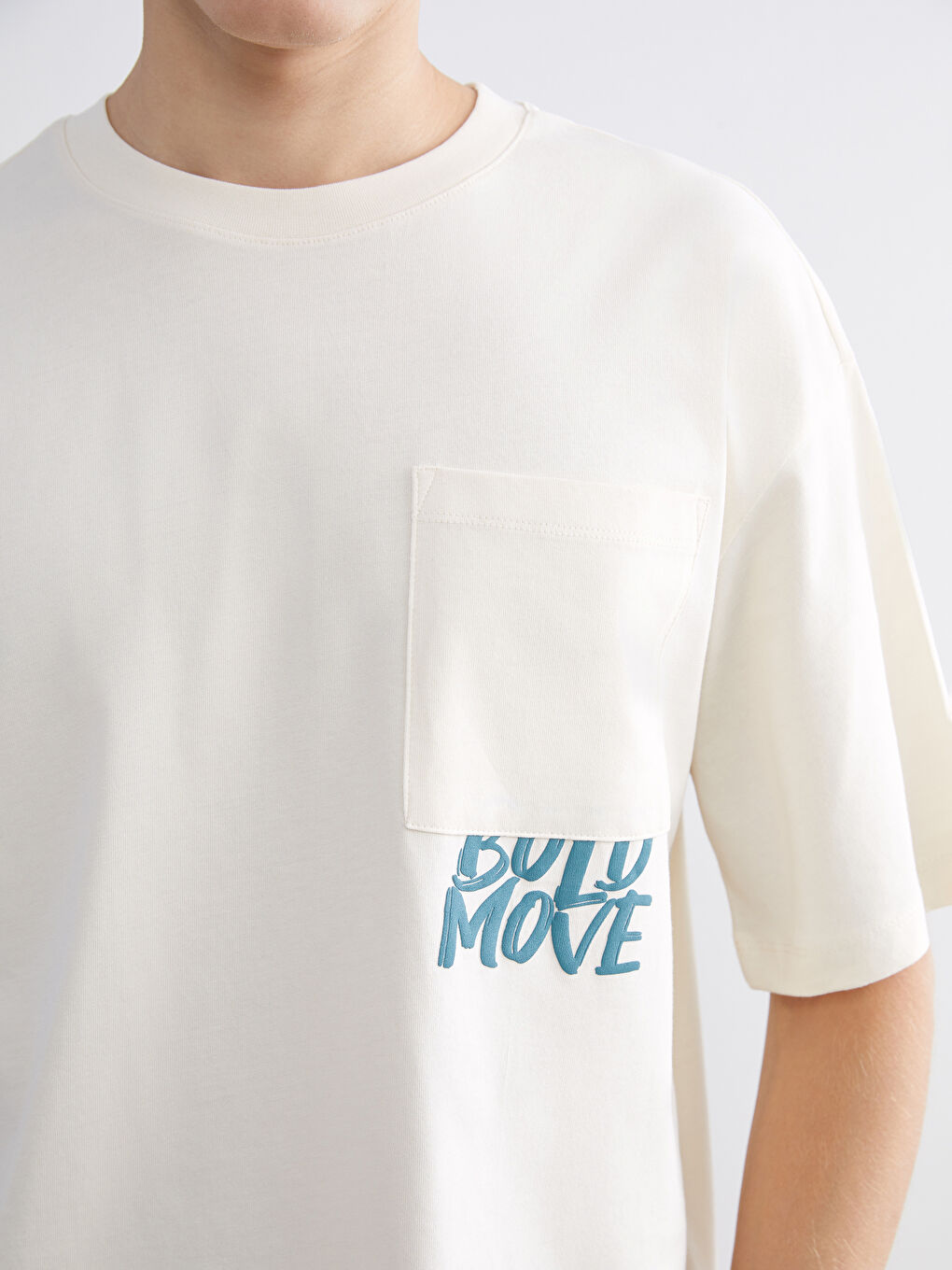 Crew Neck Printed Jersey Men's T-Shirt-2