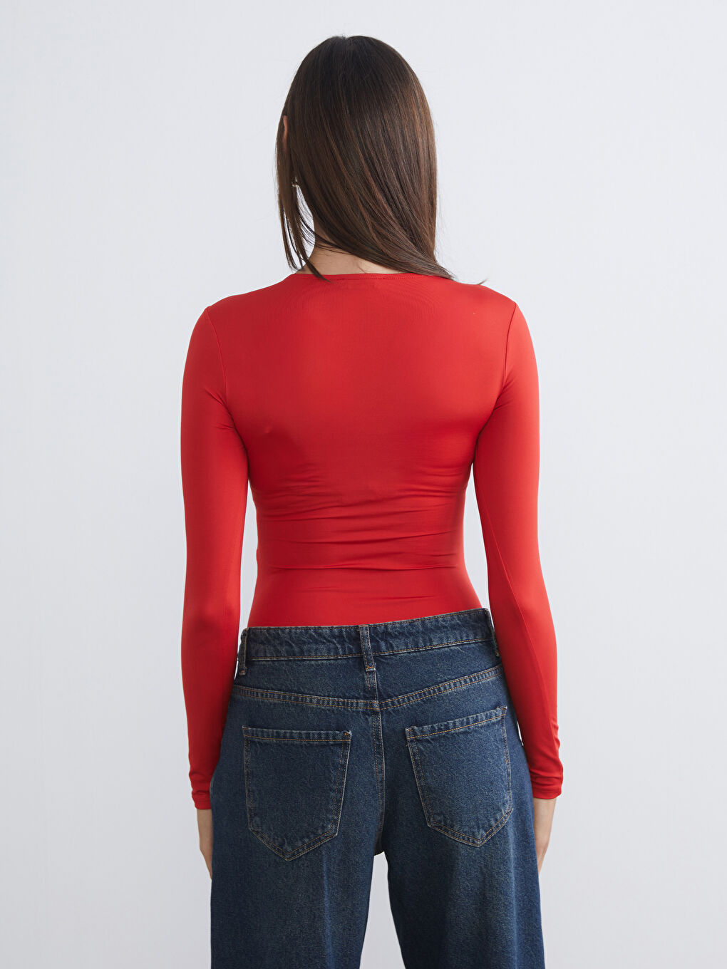 Okrugli izrez Ženski Bodi-3