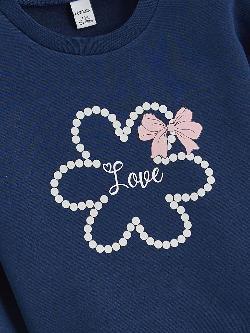 Sweat-shirt Épais à Col Rond pour Fille-1